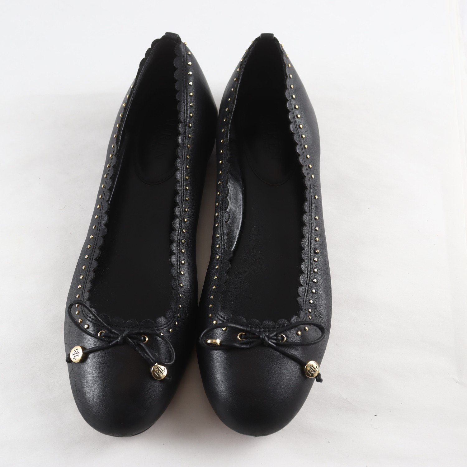 Ballerinaskor, Lauren Ralph Lauren, svart, stl. 8B.