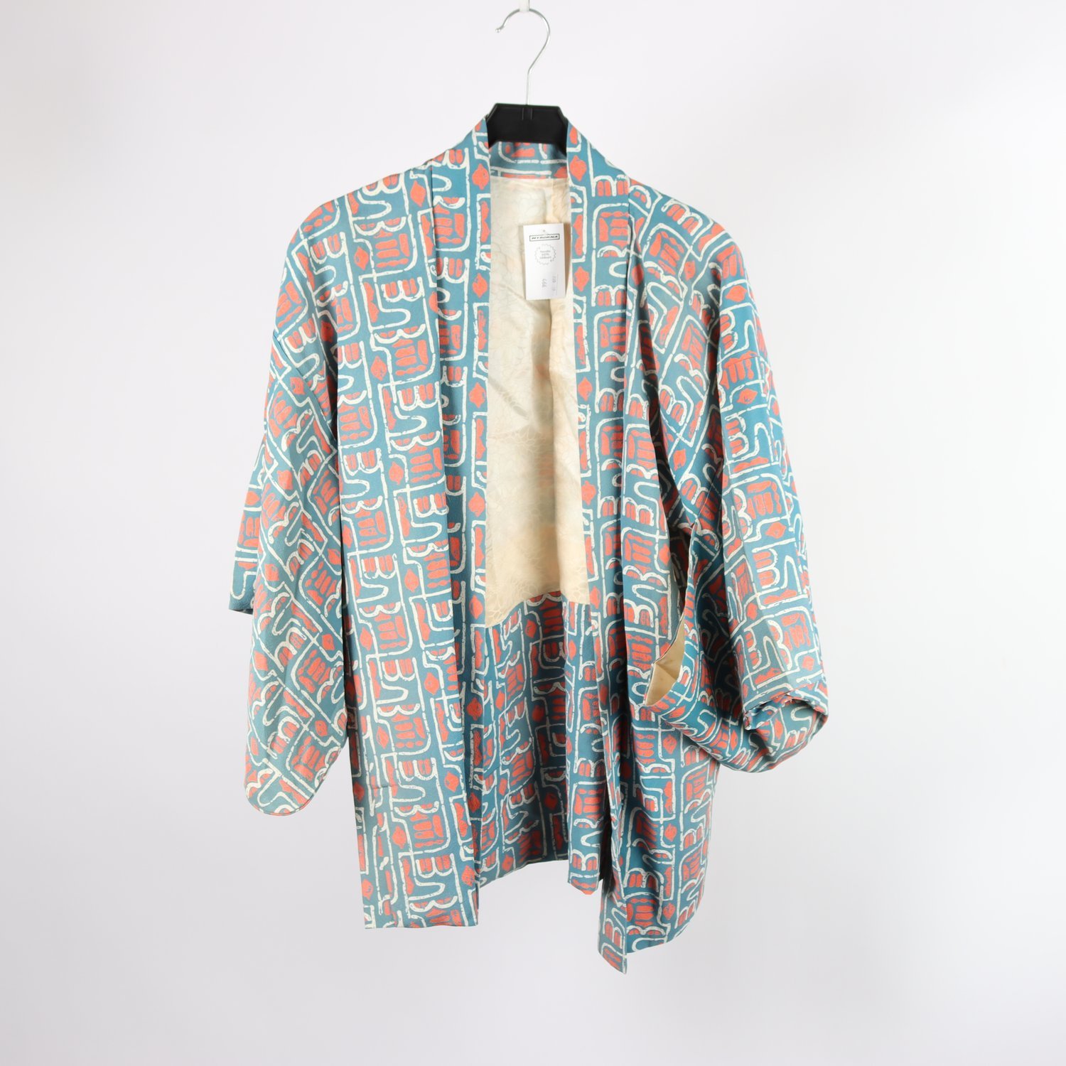 Kimono, Okänd, blå, orange, stl. one size.