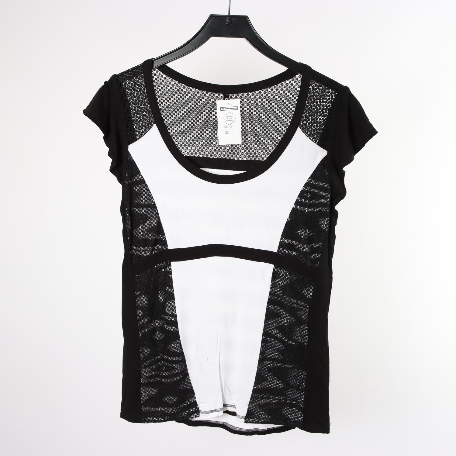 Tröja, Karen Millen, svart, vit, stl. 14 (L)