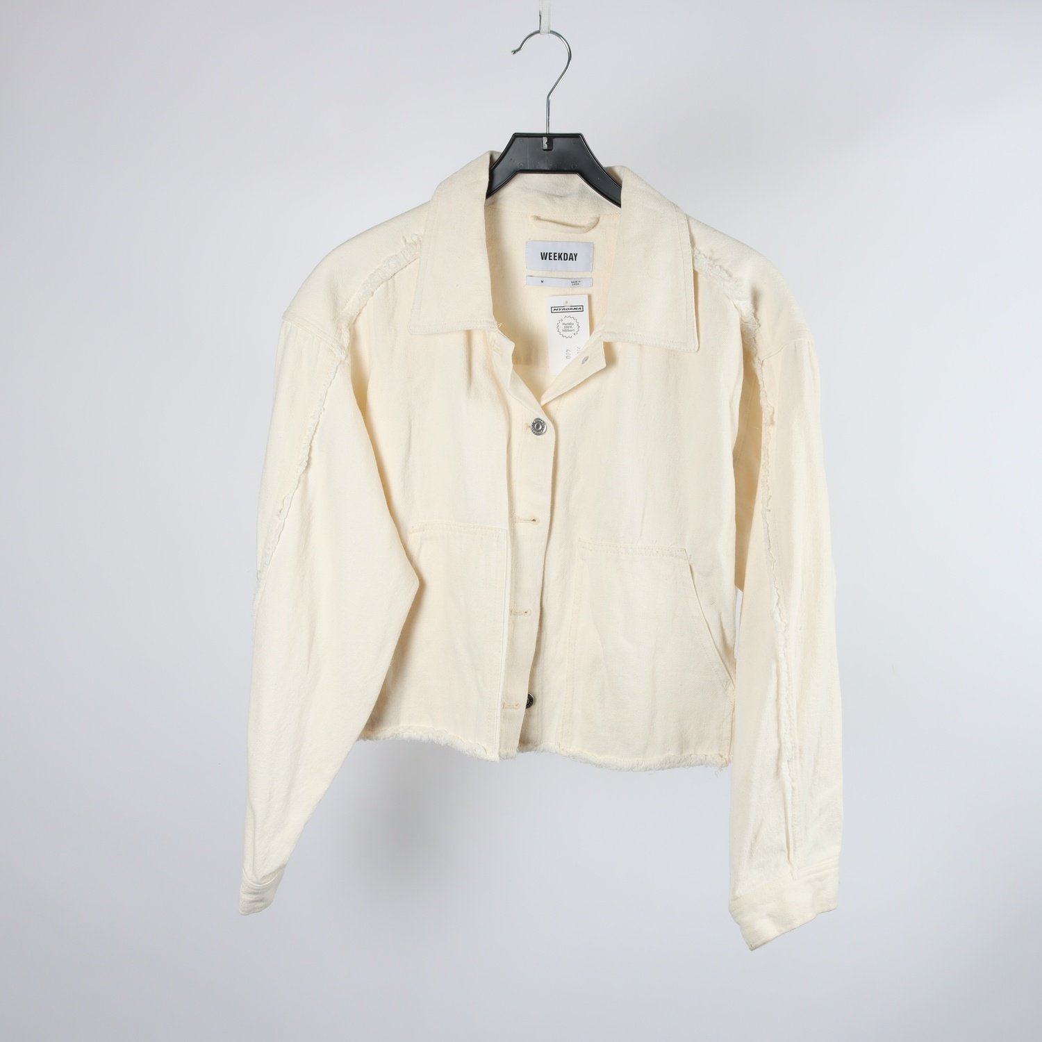 Jeansskjorta, Weekday, offwhite, stl. M.