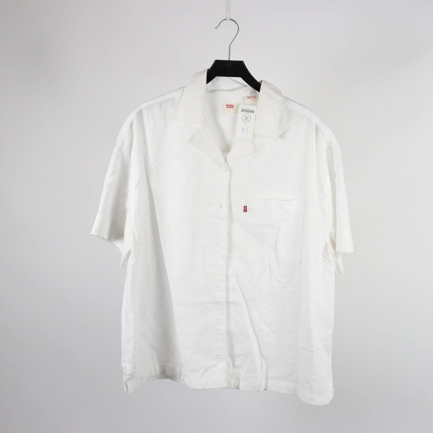 Blus, Levis, vit, stl. L.