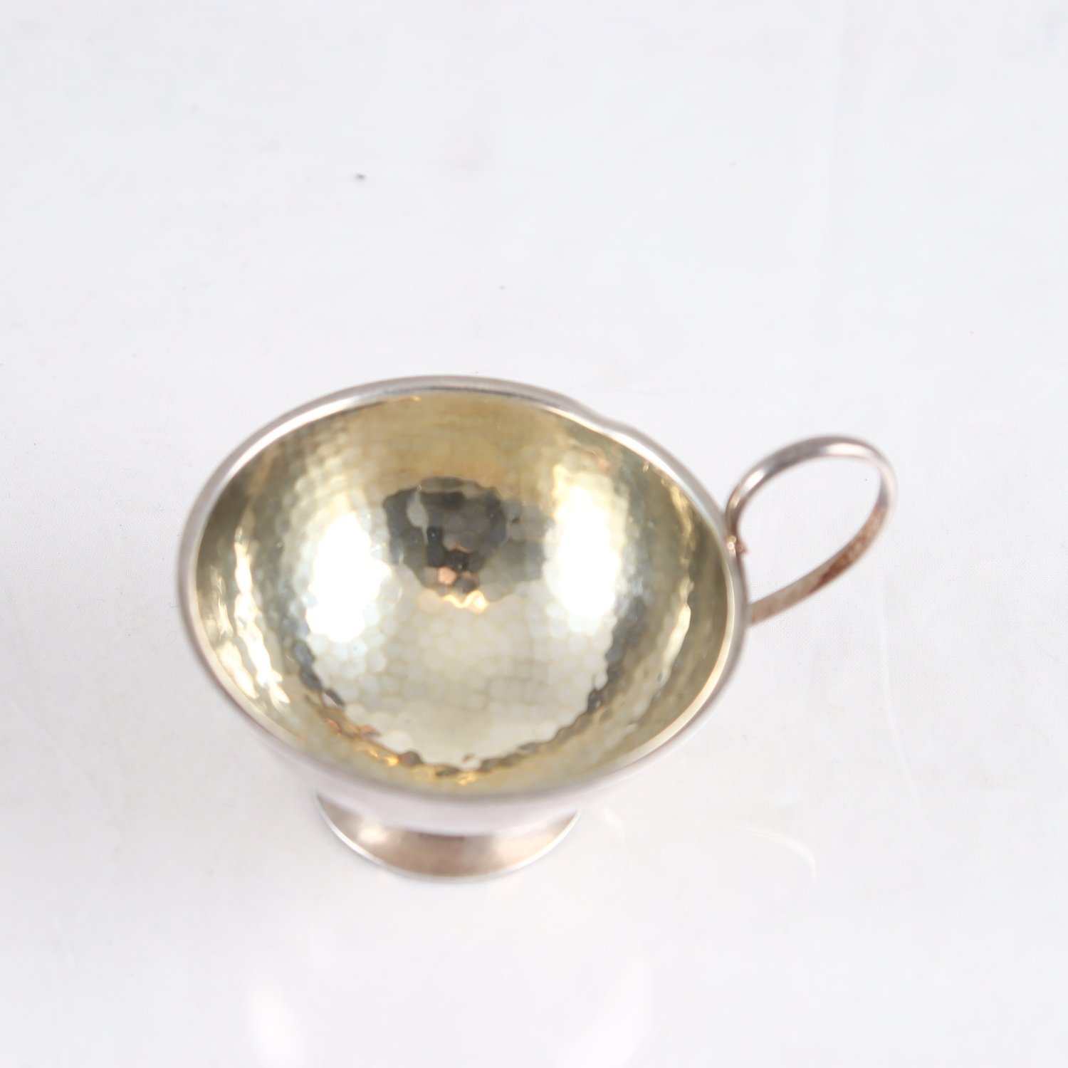 Supkopp, boliden silver, stämplad kattfot, S,