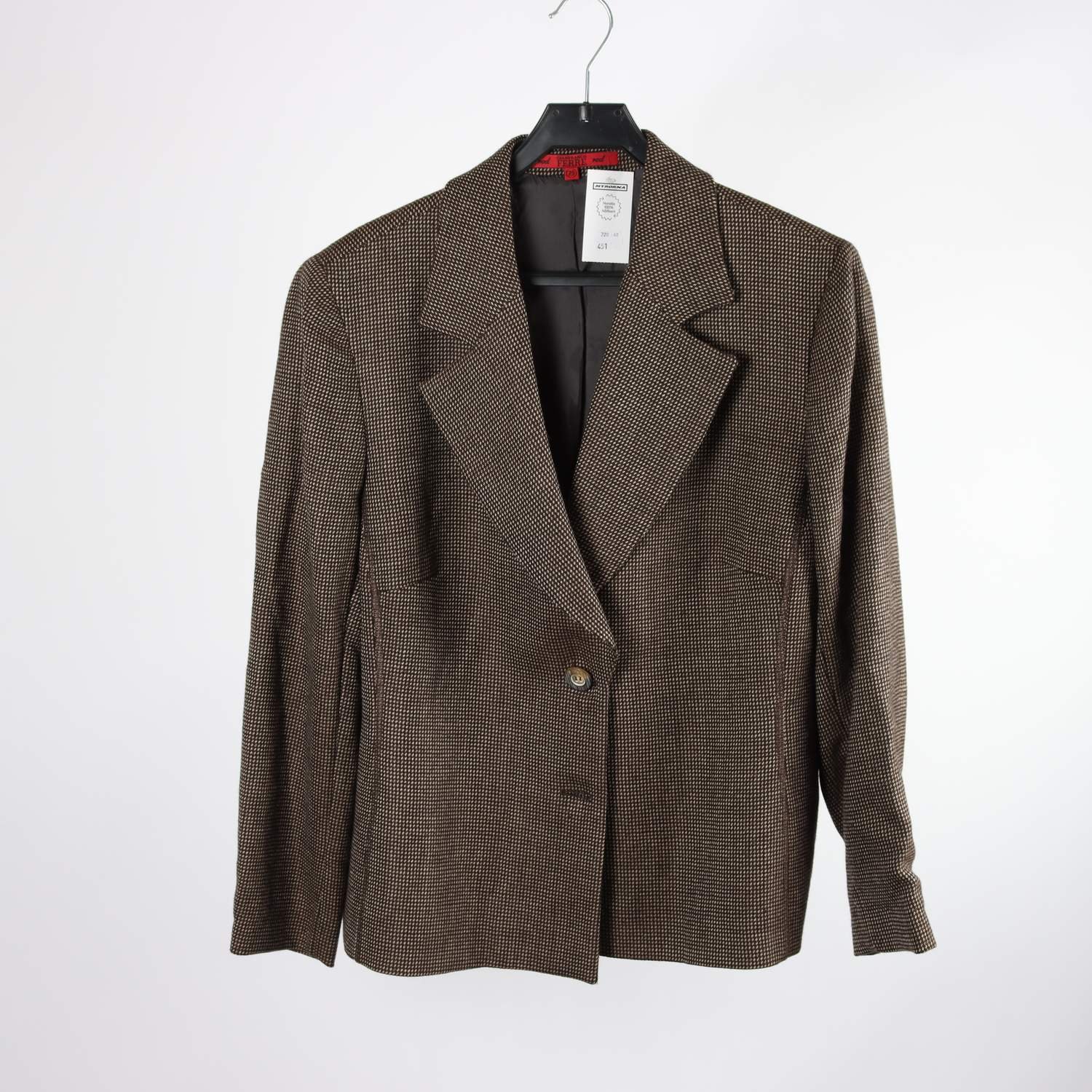 Blazer, Gianfranco Ferre red, brun, 100% ull, stl. 29 (46)