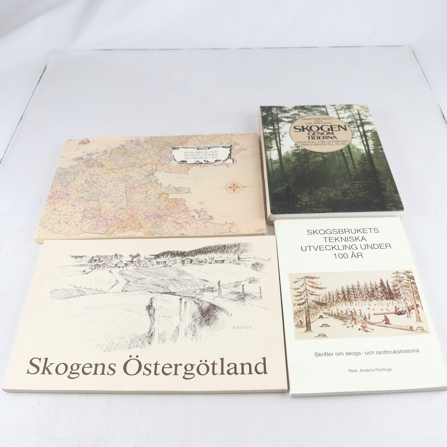 Skogsbruk & lantbruk, bokpaket med 4 volymer