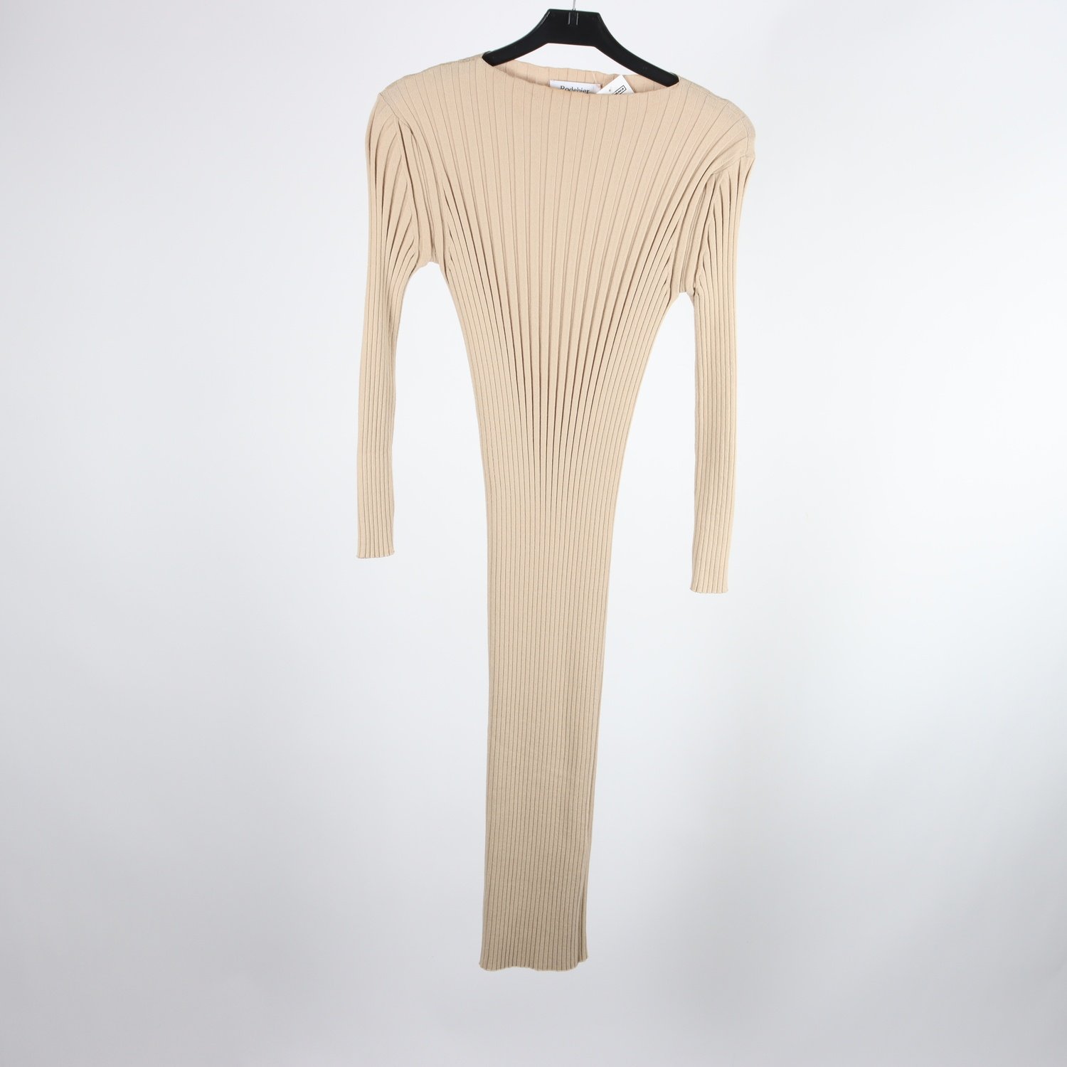 Stickad klänning, Rodebjer, beige, stl. XS