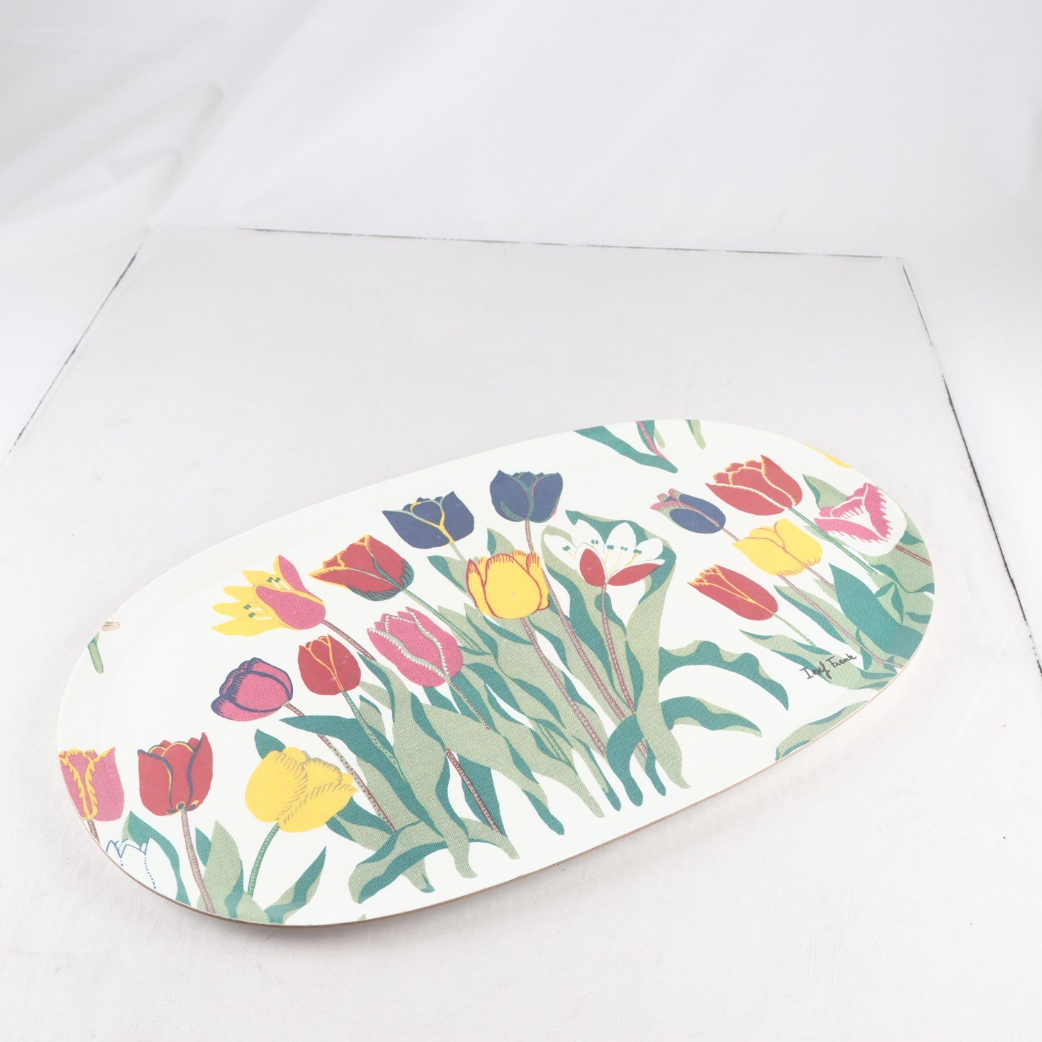 Bricka, Tulpaner, Josef Frank, Firma Svenskt Tenn. Samfraktas ej.
