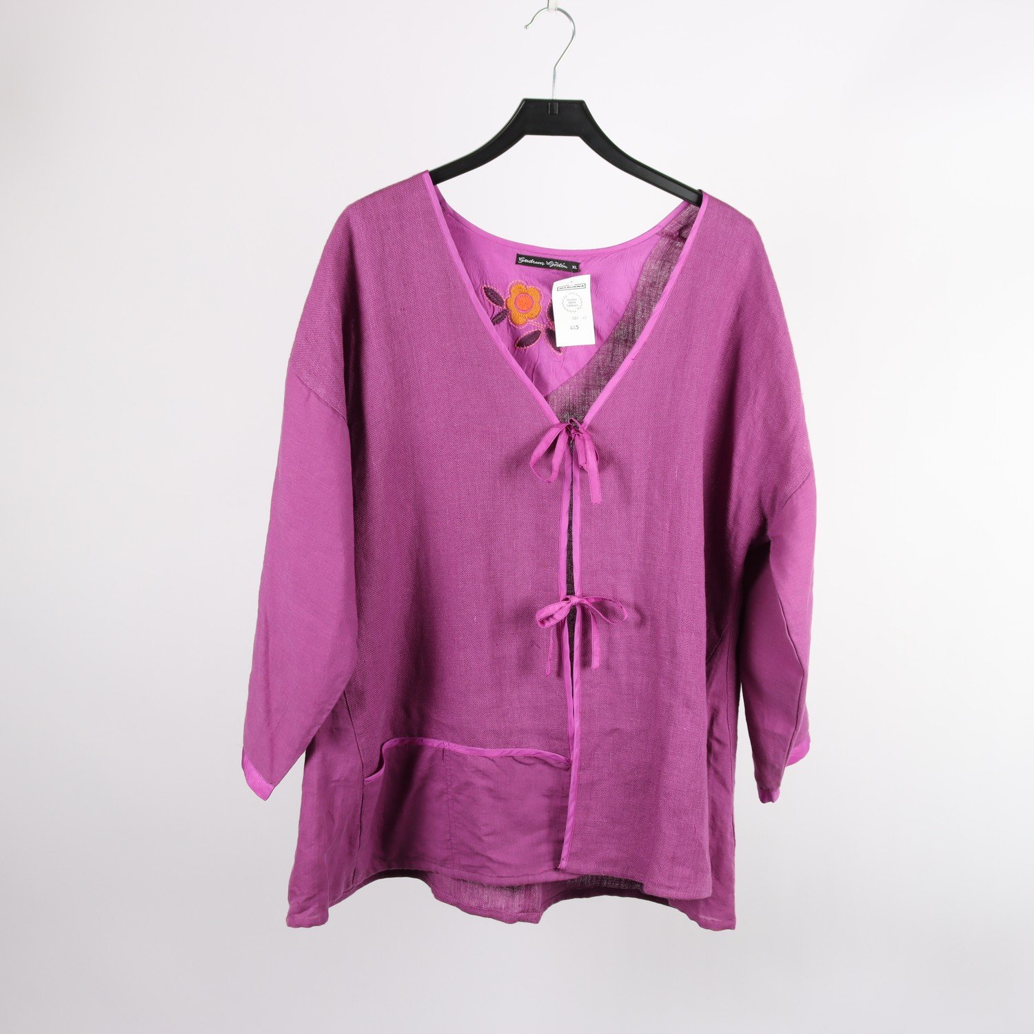 Kofta, Gudrun Sjödén, lila, 100% linne, stl. XL