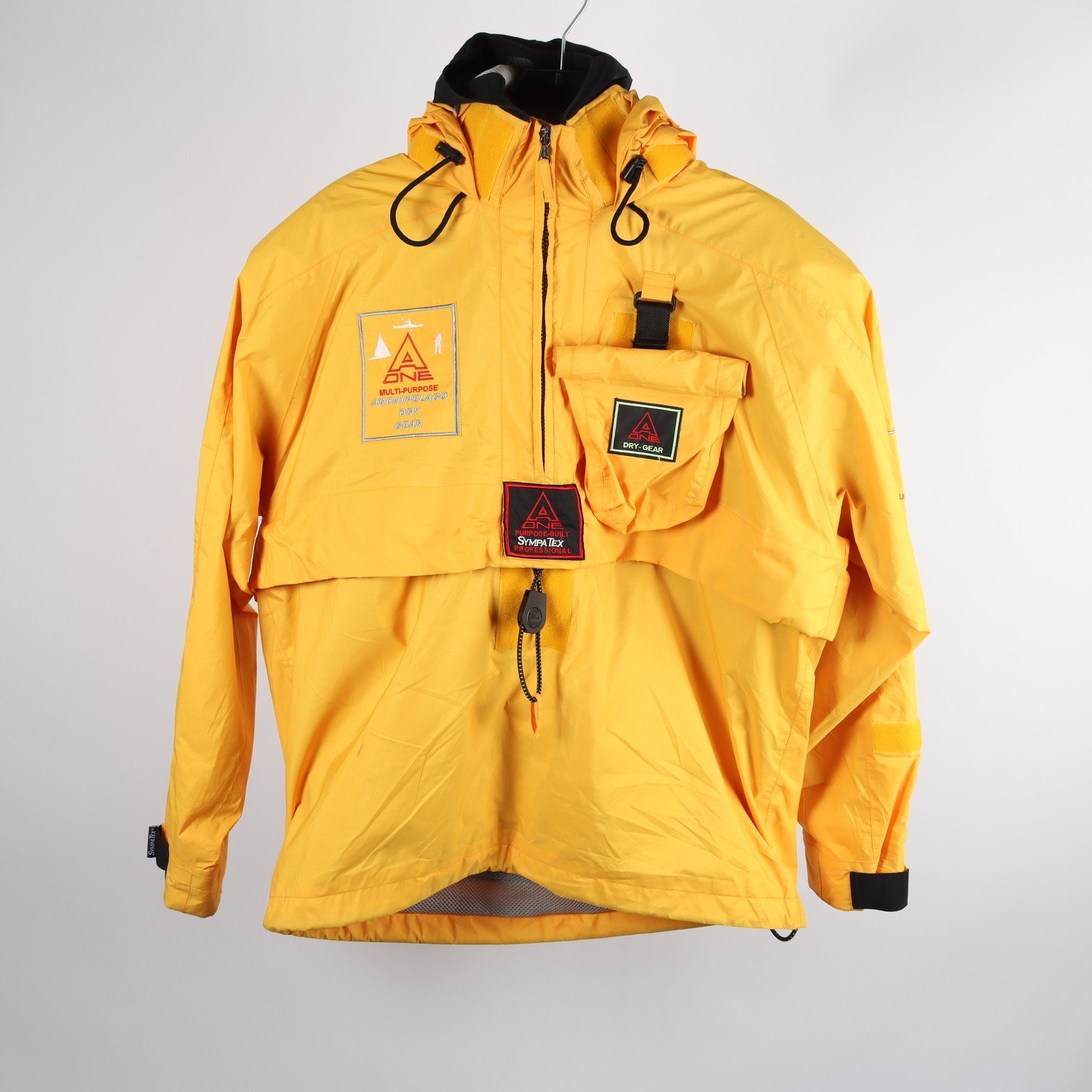 Seglinganorak jacka, A One, gul, Sympatex, stl. L