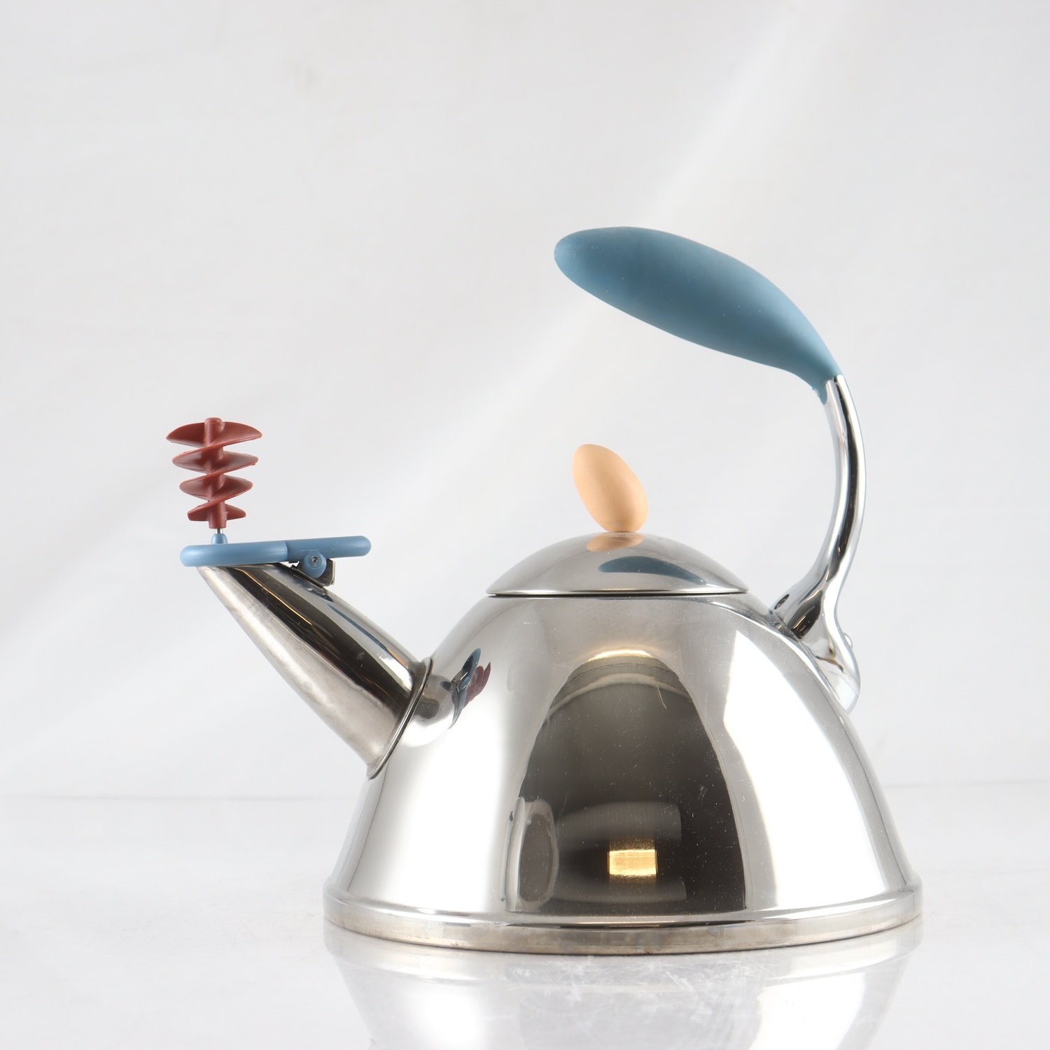 Pipkittel, rostfritt stål, plast, Michael Graves, Alessi. Samfraktas ej.