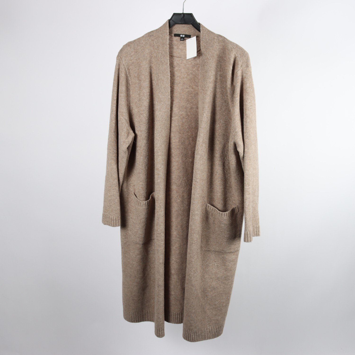Stickad kofta, Uniglo, beige, stl. M