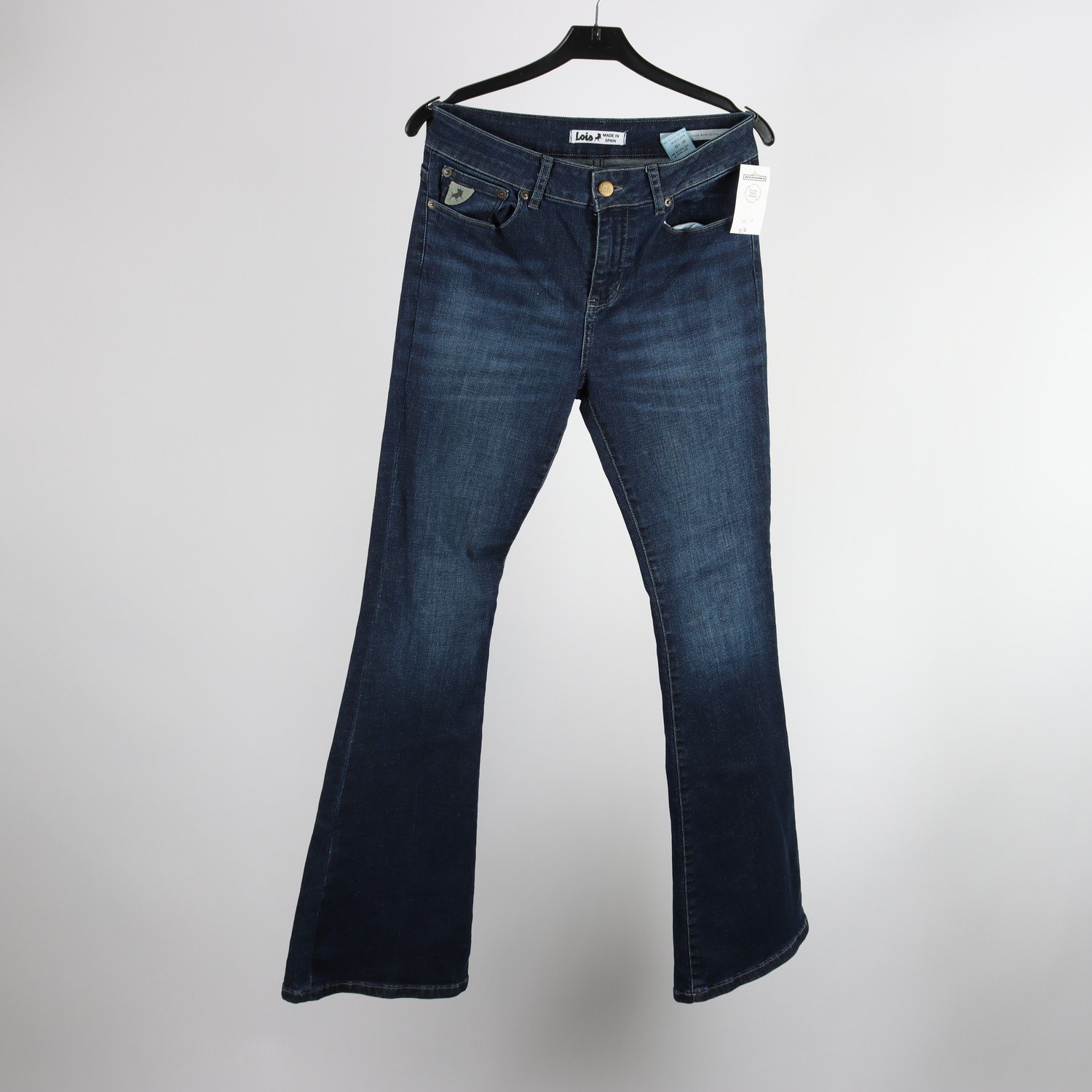 Jeans, Lois, high rise flare, blå, stl. W28 L32