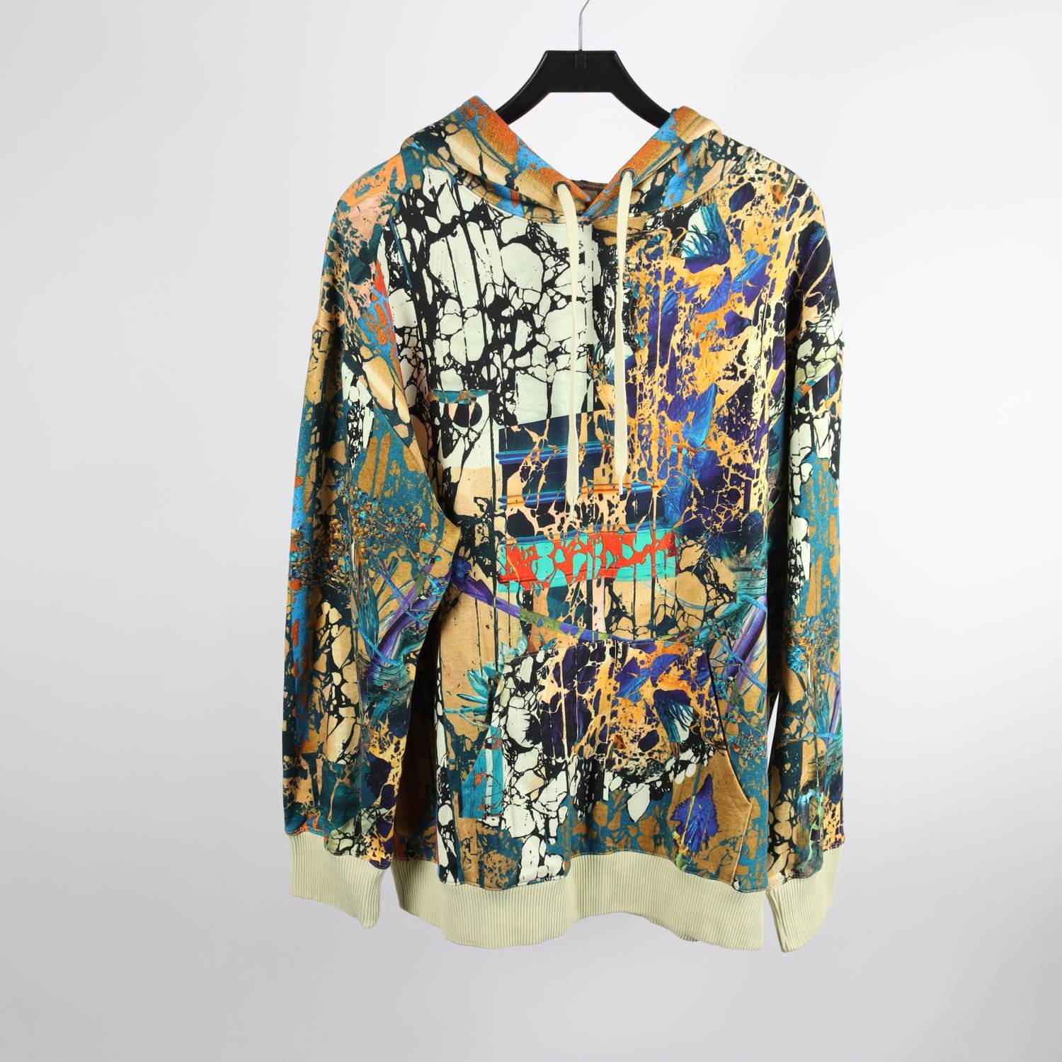 Hoodie, H&M studio, A/W 2020, mönstrad, stl. M