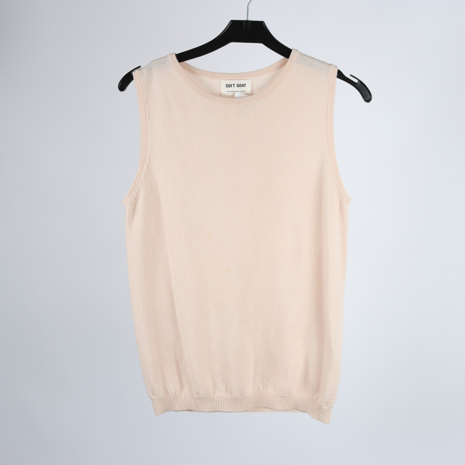 Slipover, Soft Goat, ljust rosa, 100% Kashmir, stl. S