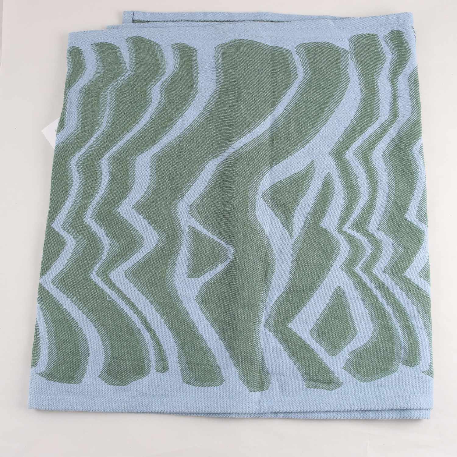 Bastu handduk, Marimekko x IKEA, blå/grön mönstrad, 45x60cm