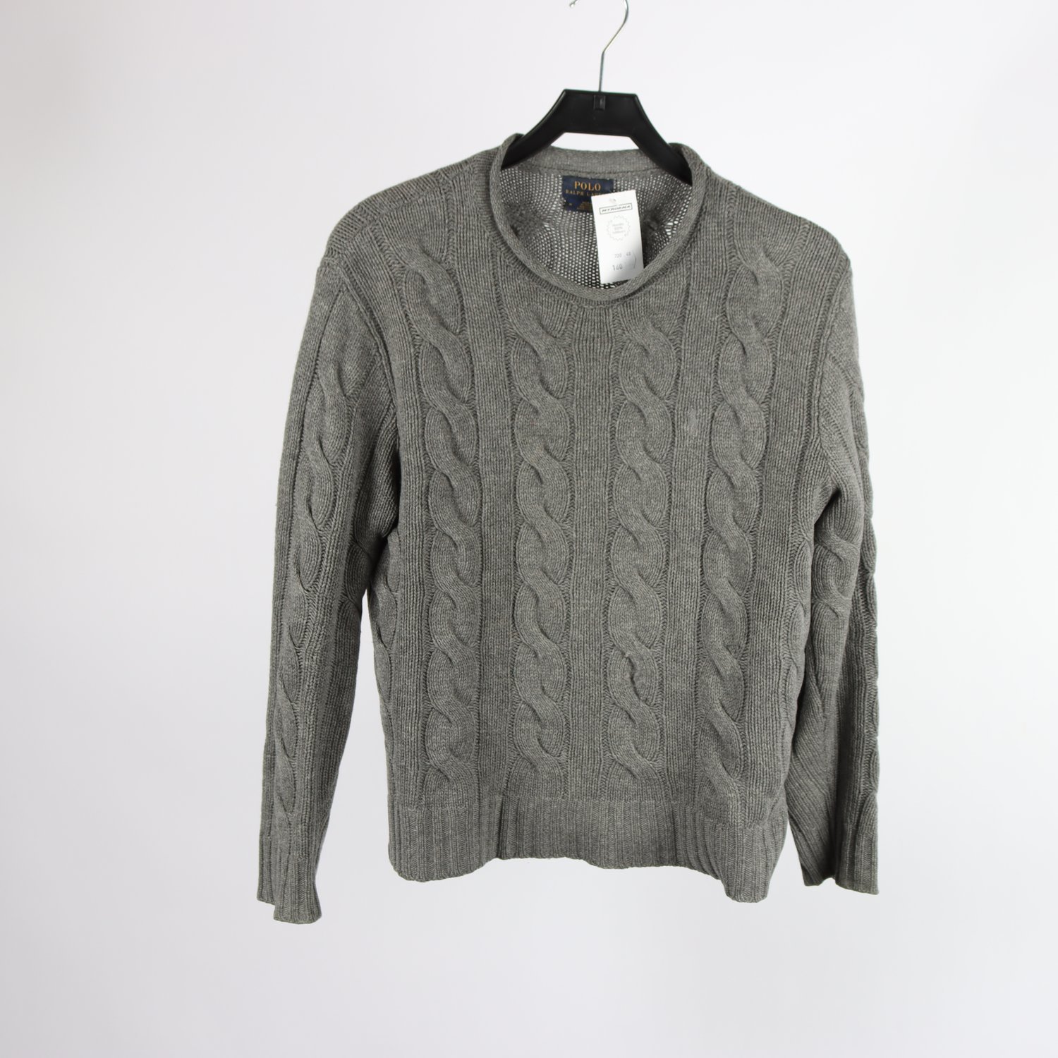Stickat tröja, Ralph Lauren, grå, stl. M