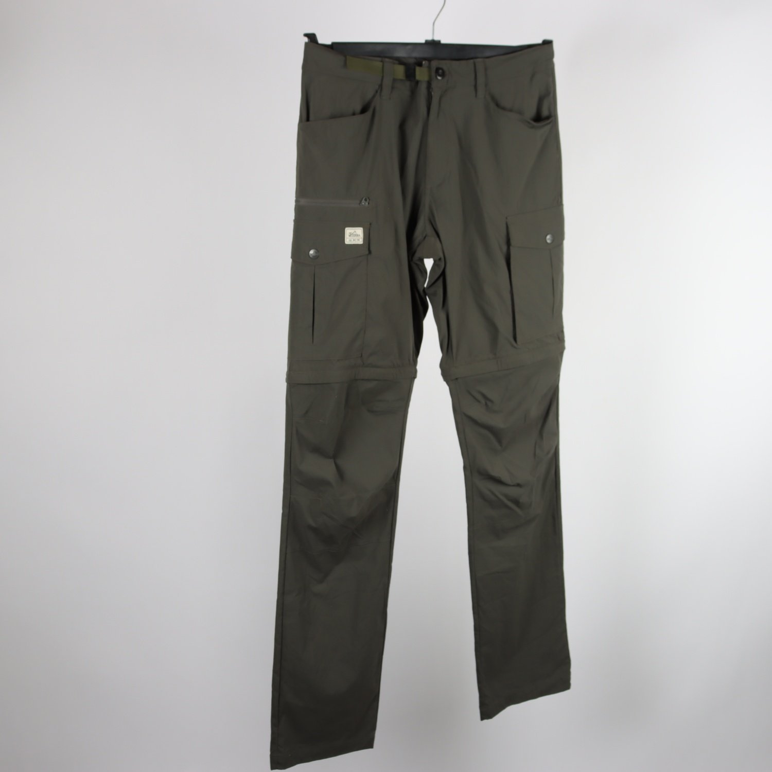 Vandringsbyxor, Tierra, grön, shoftshell, Zip-off shorts, st. 48