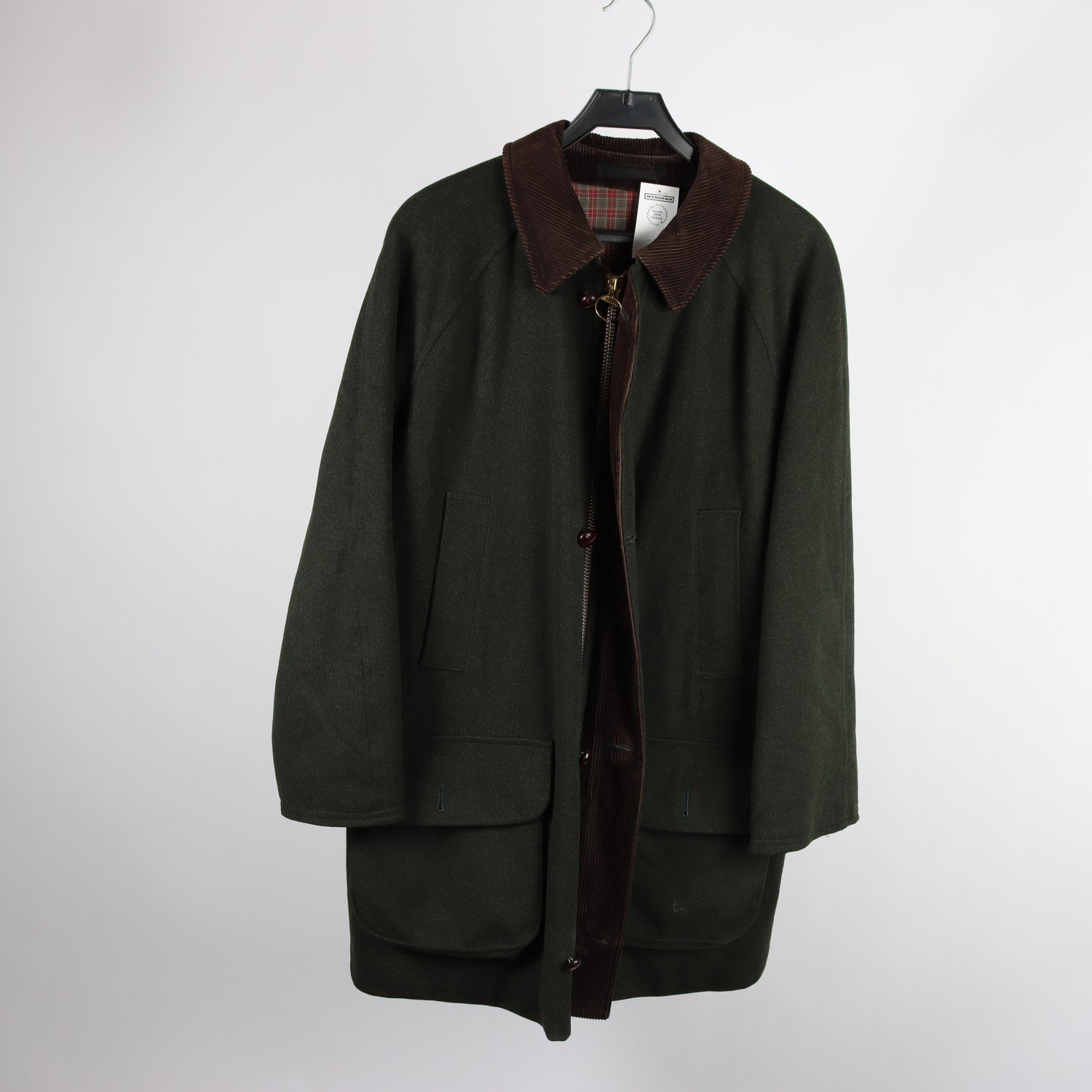 Jacka, Barbour, mörk grön, 100% ull, stl. C 40 (M/L)