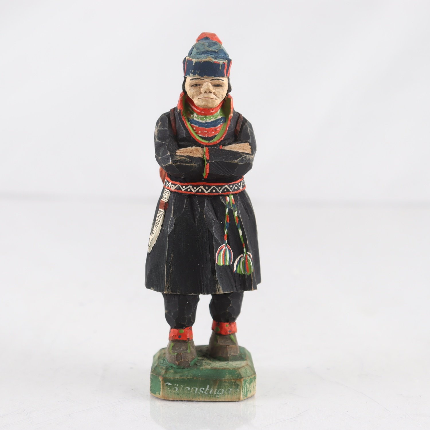 Träskulptur, same, Lars Enarsson, monogramsignerad
