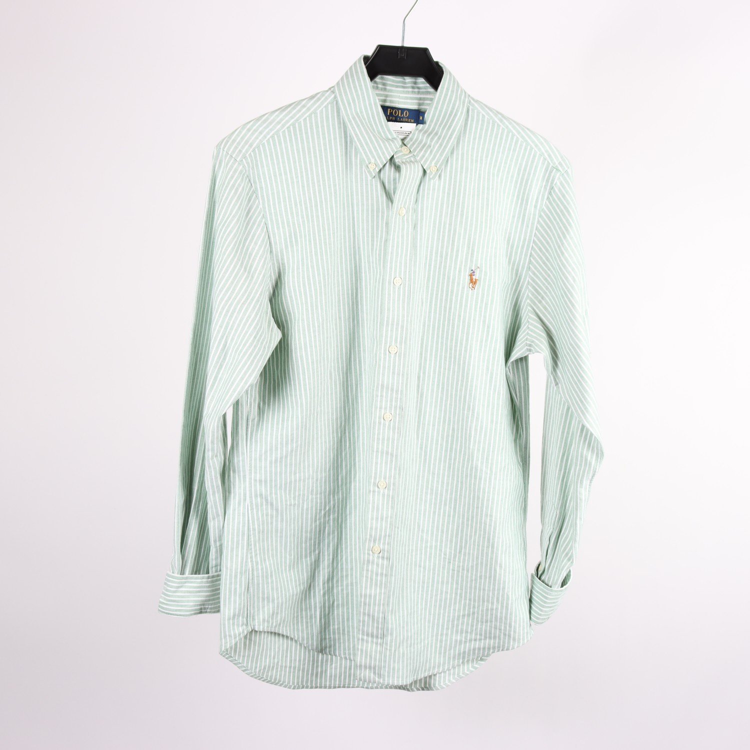 Skjorta, Polo by Ralph Lauren, grön, randig, stl. M