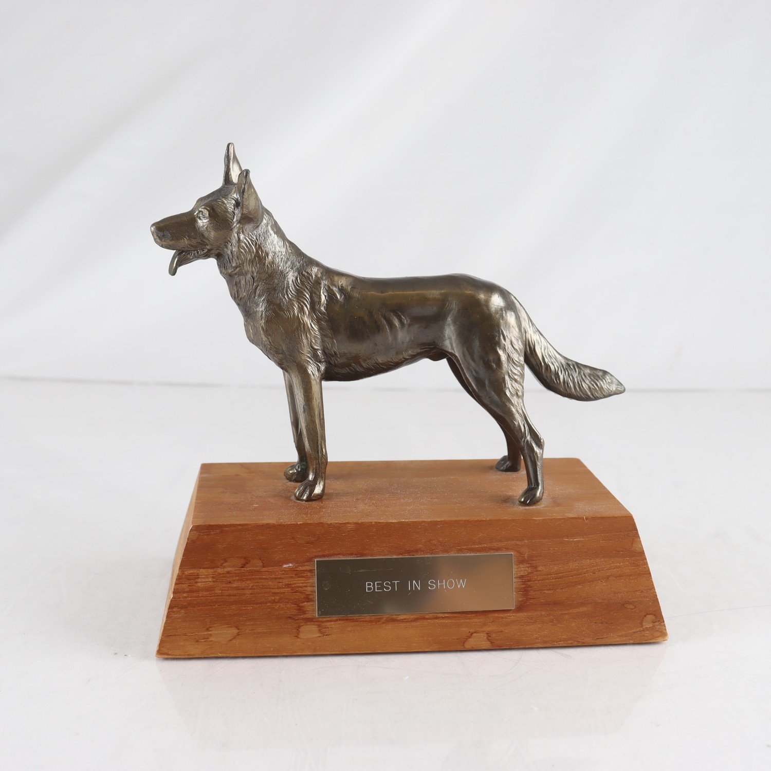 Skulptur, Bronsstaty, ”Schäfer hund”, Best in show.