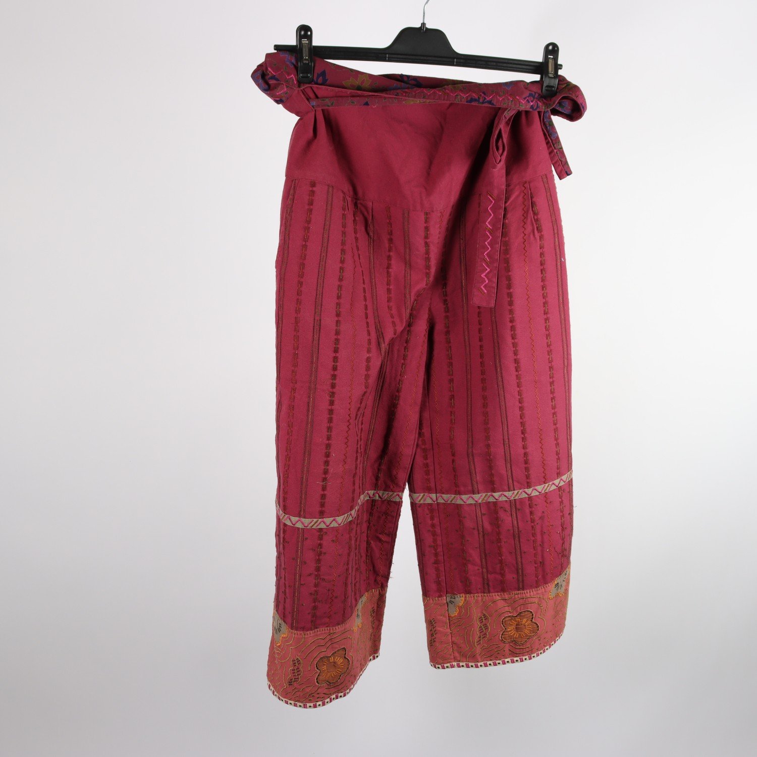 Byxor, Gudrun Sjöden, röd, broderi, 100% bomull, stl. M