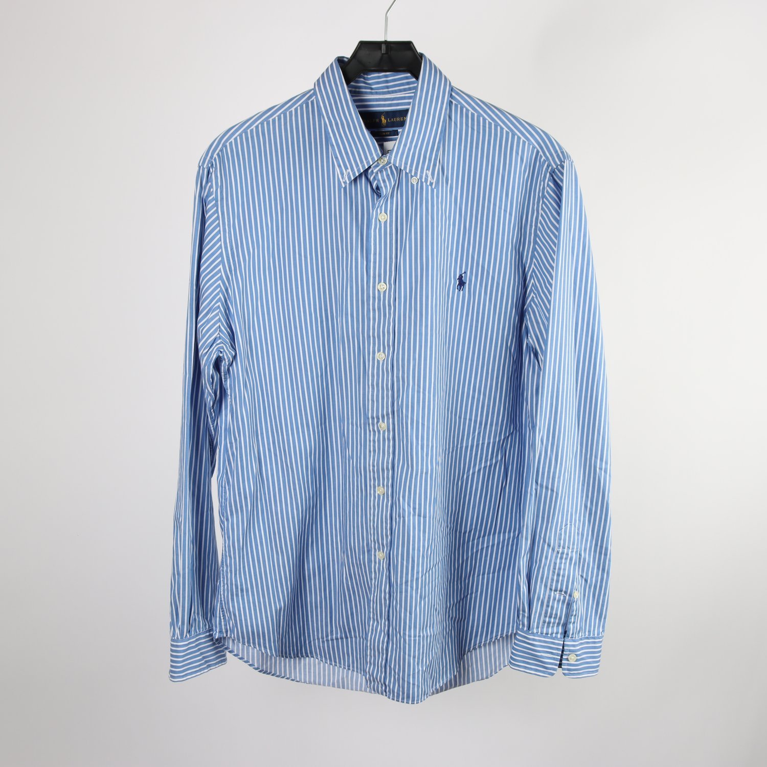 Skjorta, Ralph Lauren, blå, randig, stl. L