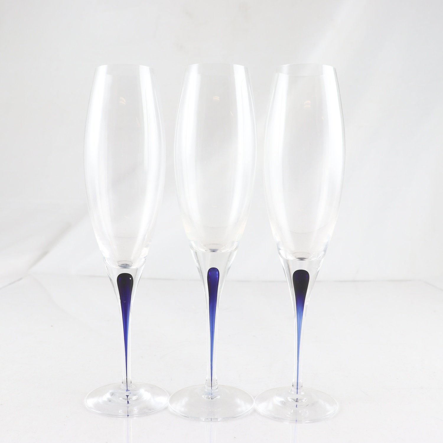 Champagneglas, Intermezzo, Erika Lagerbielke, Orrefors, 3 st
