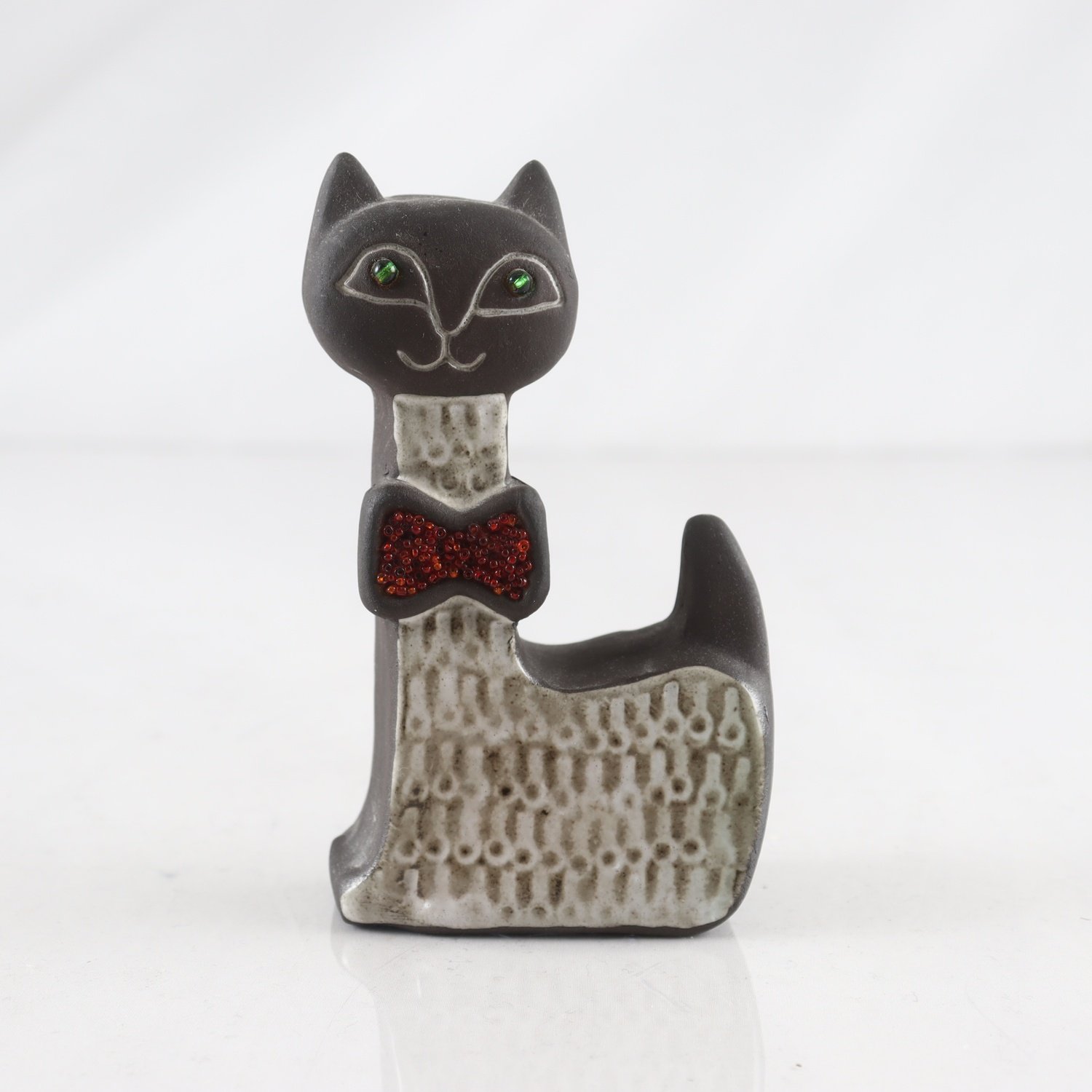 Skulptur, katt, keramik, Karl Erik Iwar