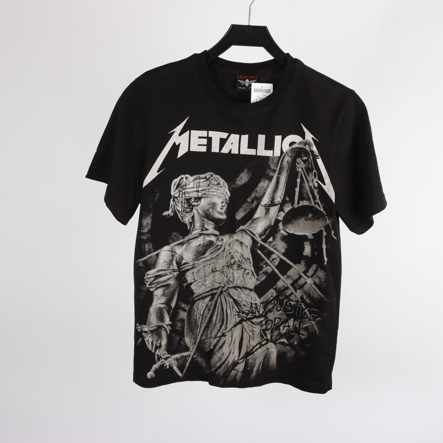 T-shirt, Lucky boy, Metallica, svart, stl. S