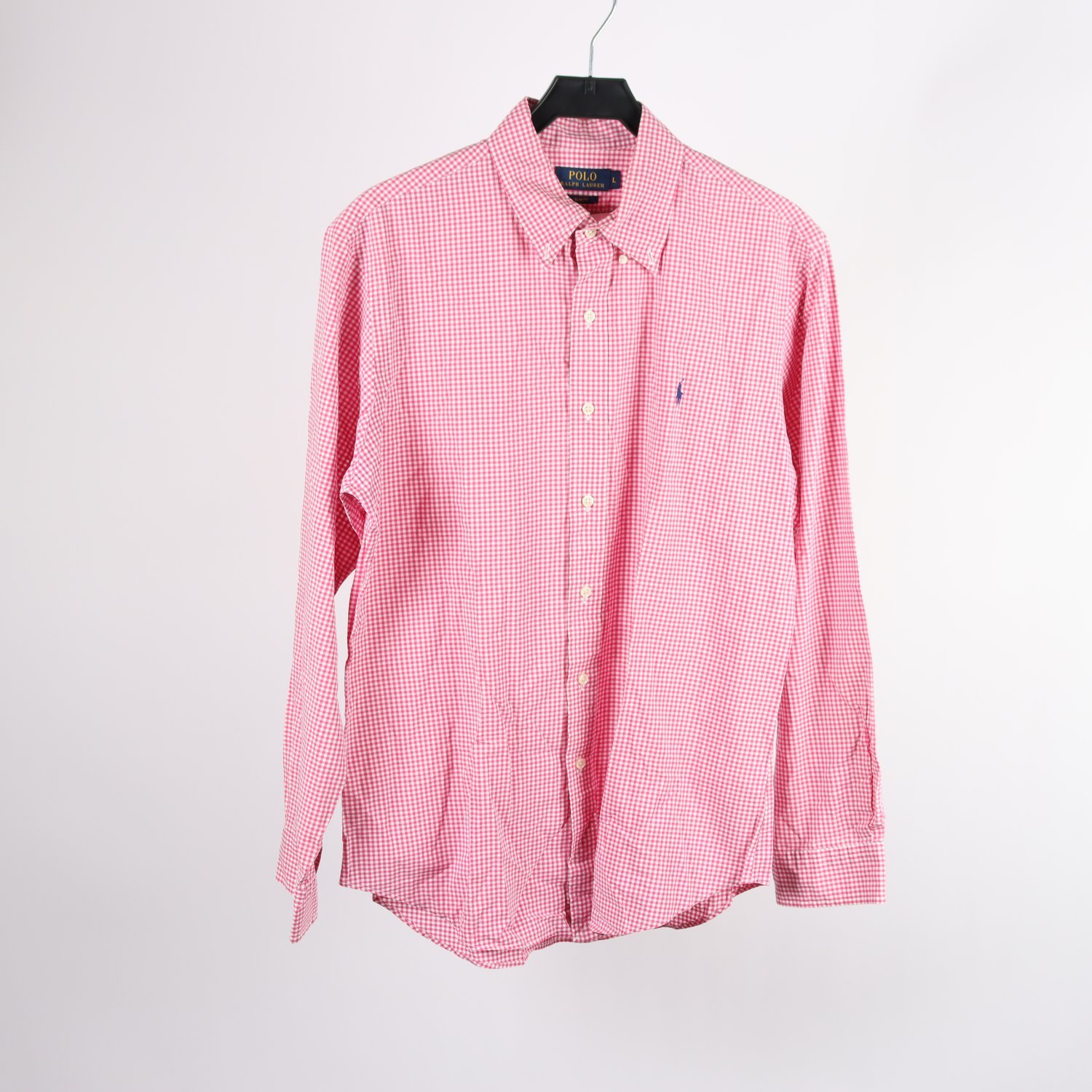 Skjorta, Polo by Ralph Lauren, rosa, rutig, stl. L