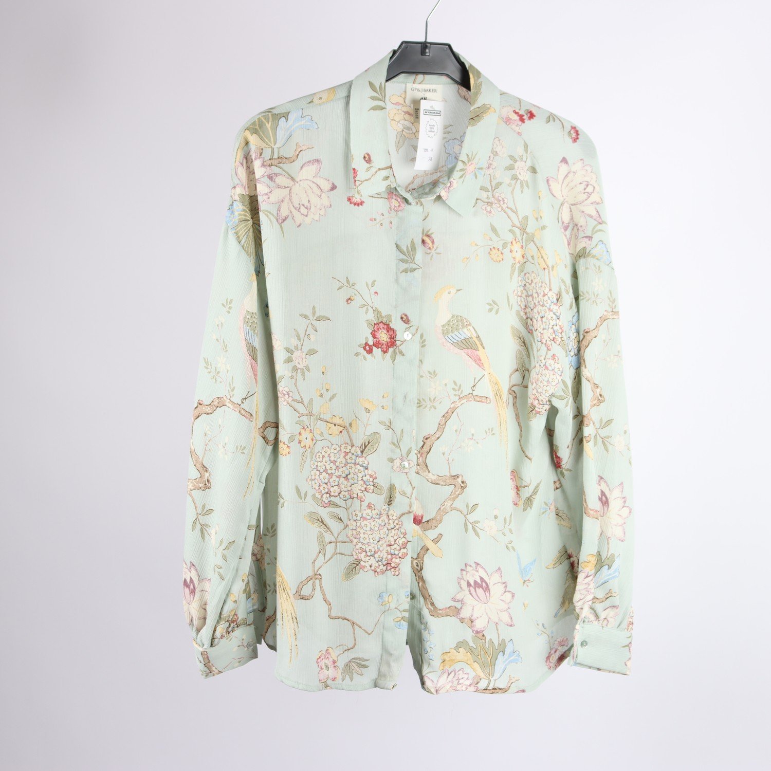 Skjorta, GP&J Baker x H&M, mönstrad, stl. 42