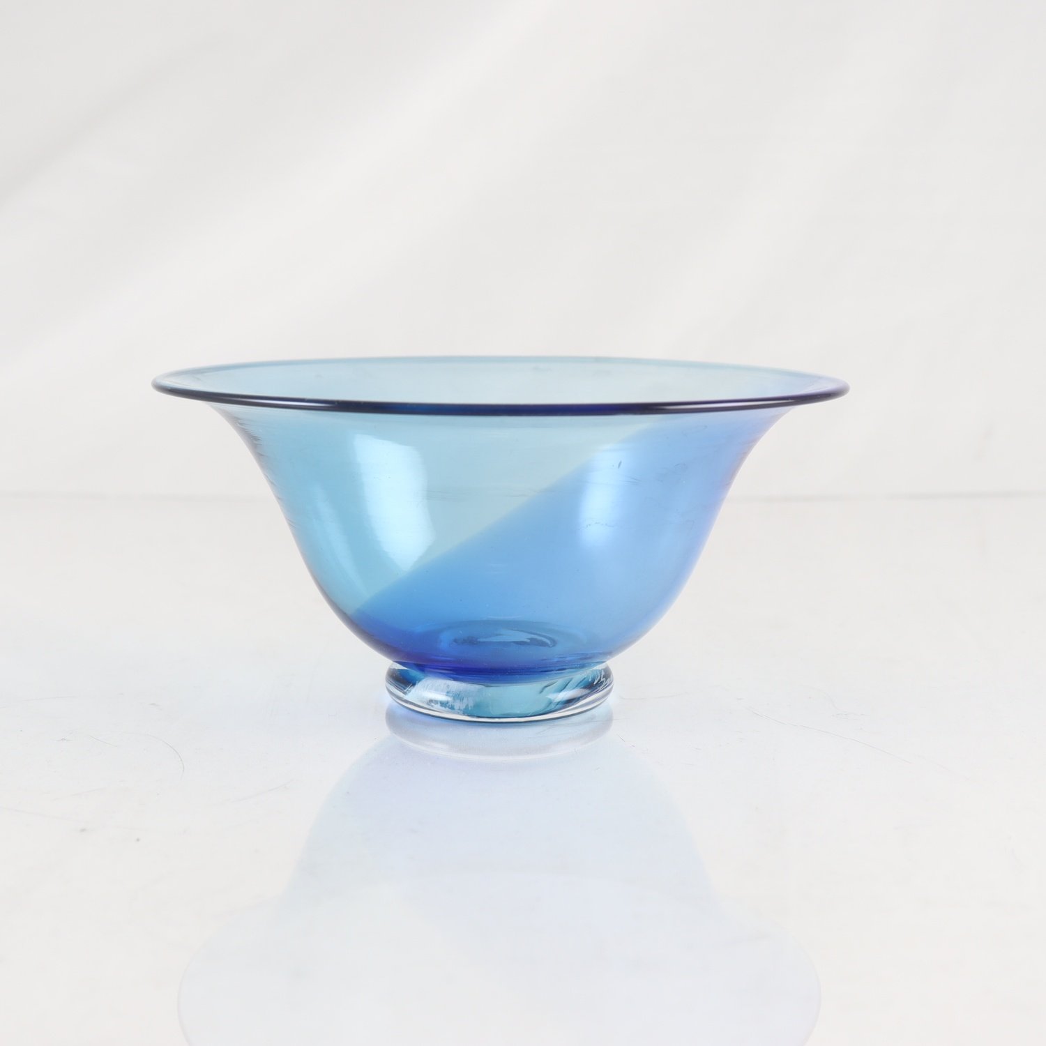 Glasskål, Helena Gibson, Göteborgs Glas-studio, signerad