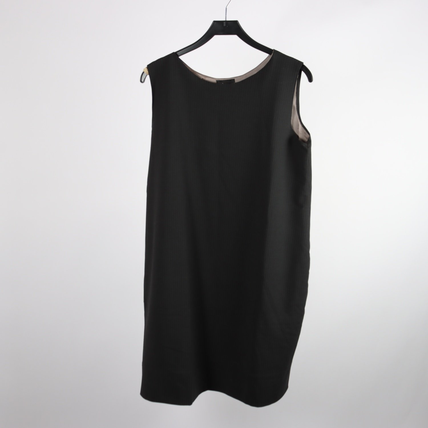 Klänning, Elina design, grå, randig, stl. ca L