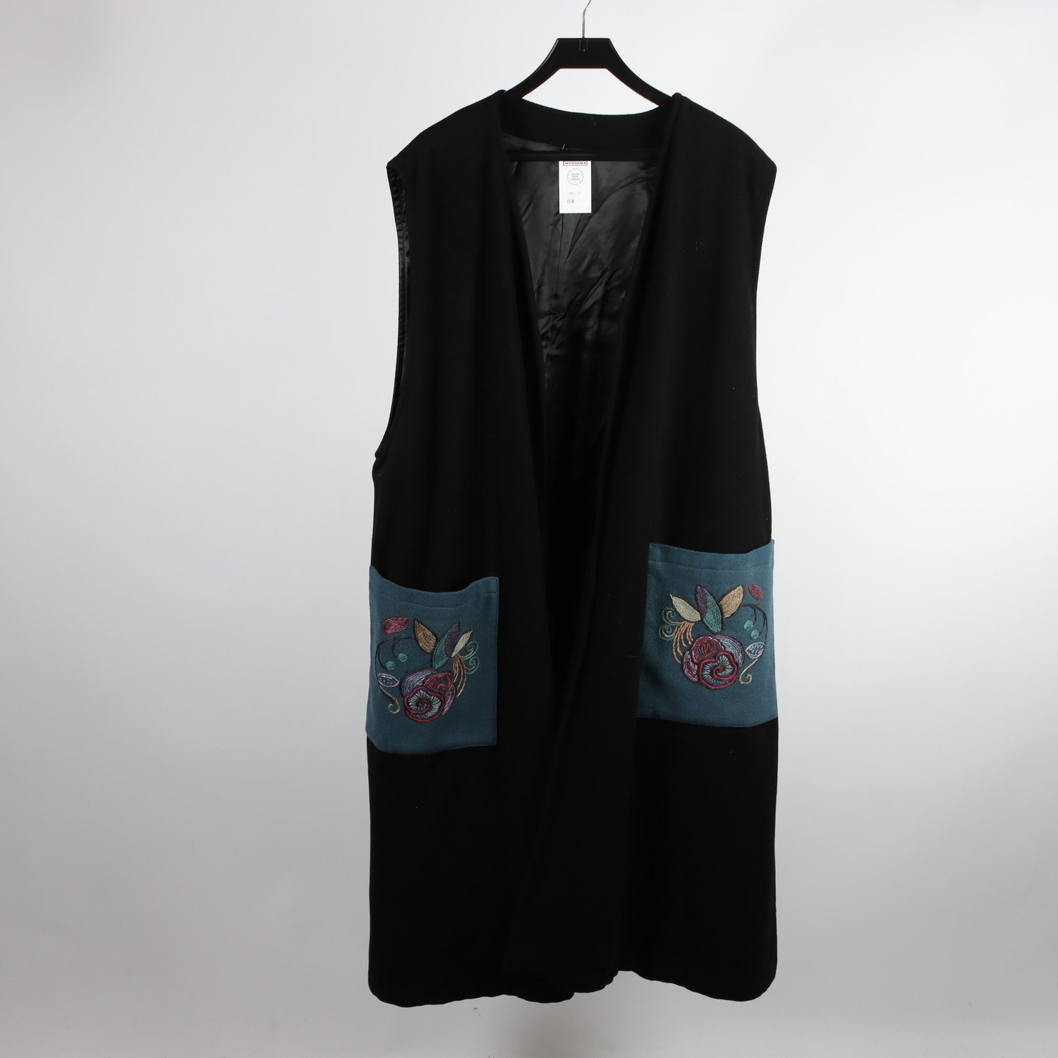 Fleece väst, Anti-Tanti, svart, broderi, stl, One size
