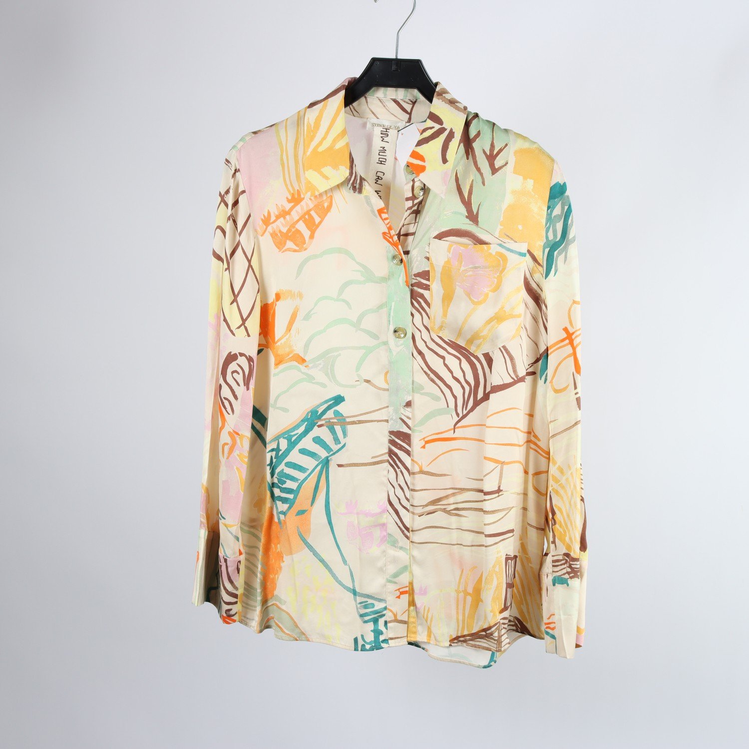 Skjorta, Stine Goya, mönstrad, tencel/viscose mix, stl. XS