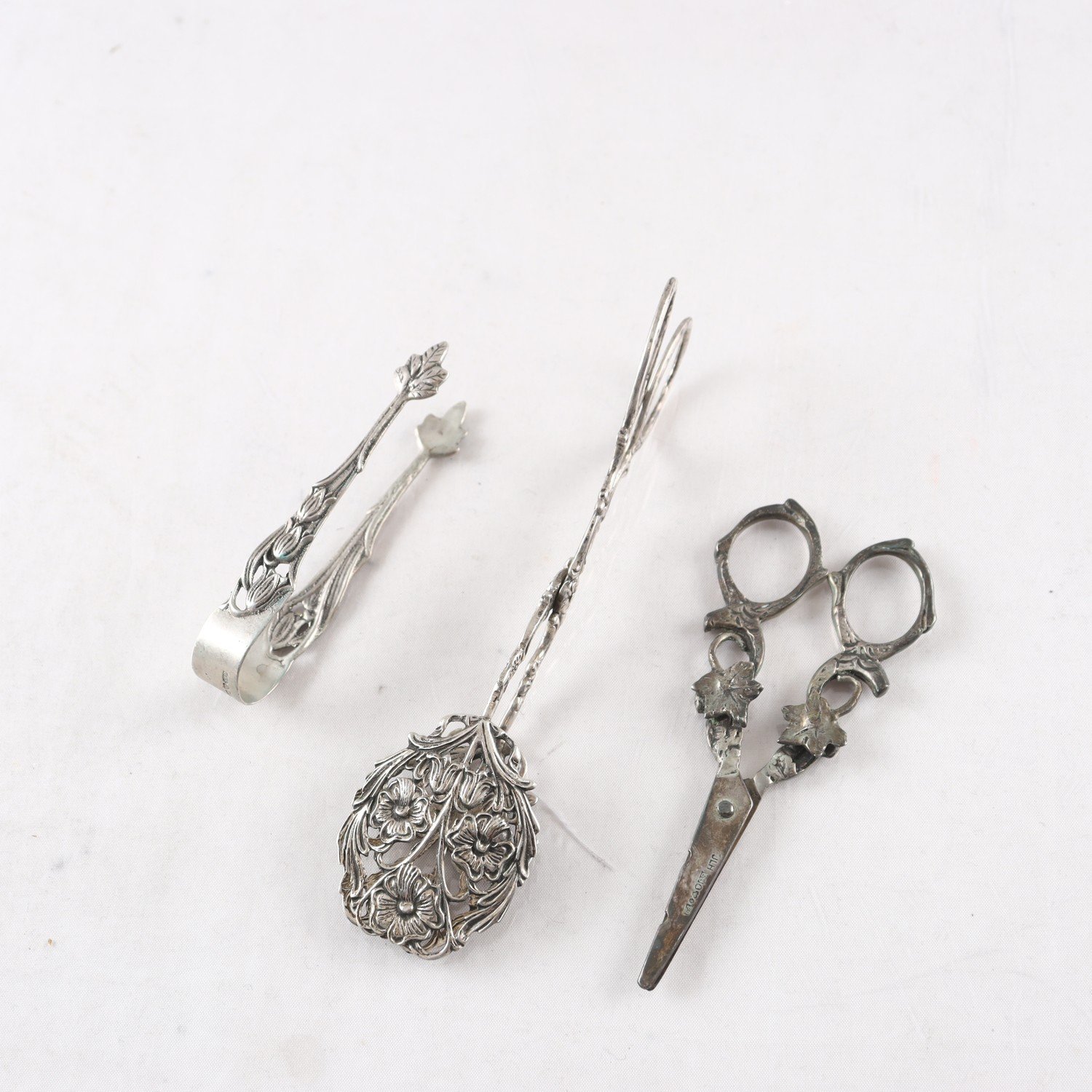 Kaktång, sockertång, GEWE, silver, druvsax, JLH, silver