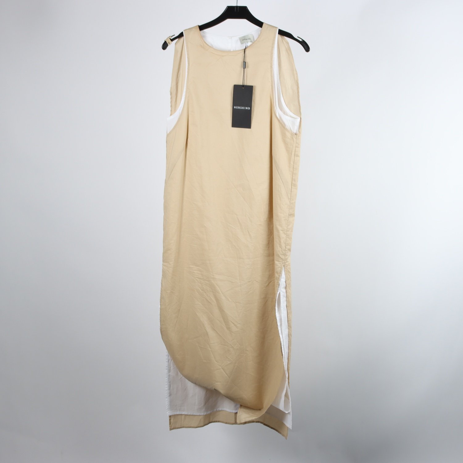 Klänning, Herskin, beige. 100% bomull, stl. 36
