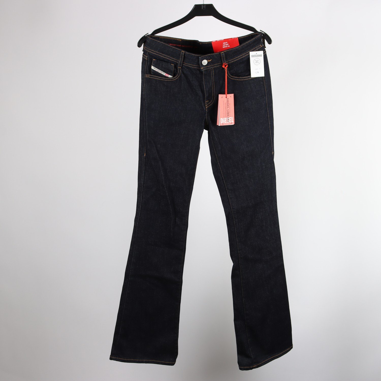 Jeans, Disel Industry, rådenim, low waist, bootcut leg, stl. W27 L32