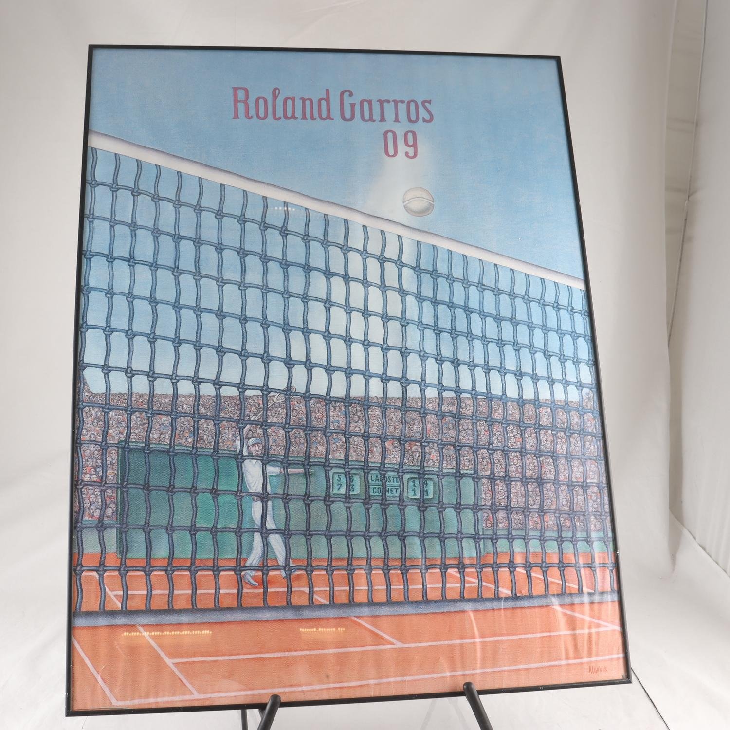 Affisch, tryck, Roland Garros, Konrad Klapheck. 2009. Endast avhämtning.