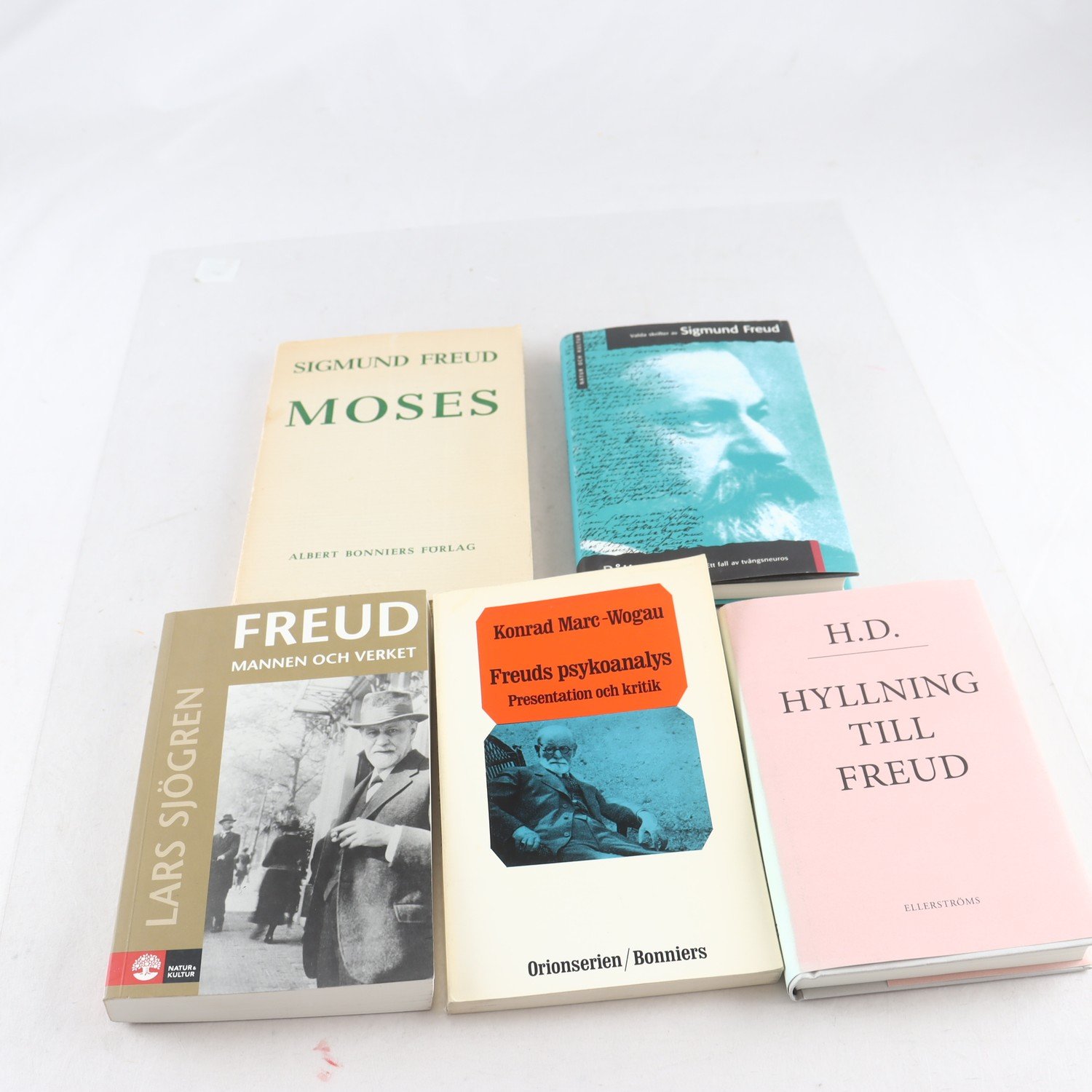 Sigmund Freud, bokpaket med 5 volymer