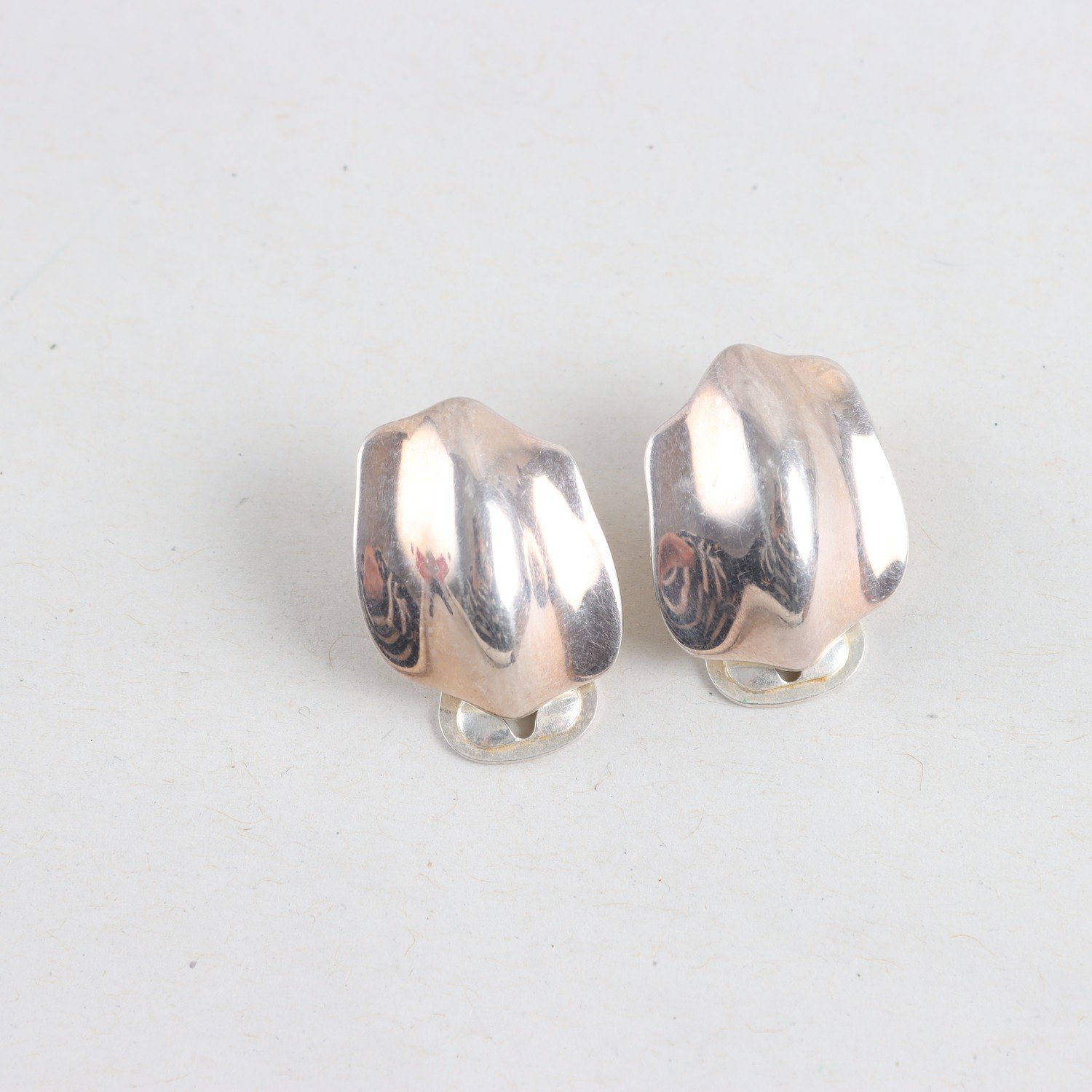 Örhängen, Silver, Clips, Vikt: 10,4g