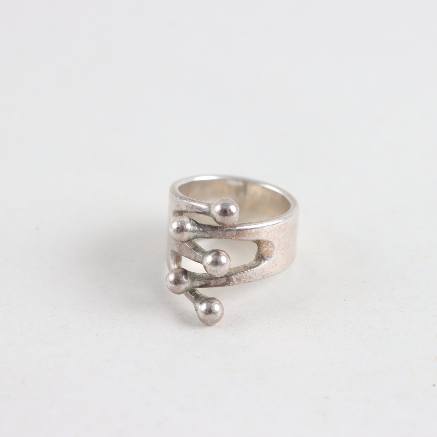 Ring, Sterling silver, Norway, Vikt: 9.9g
