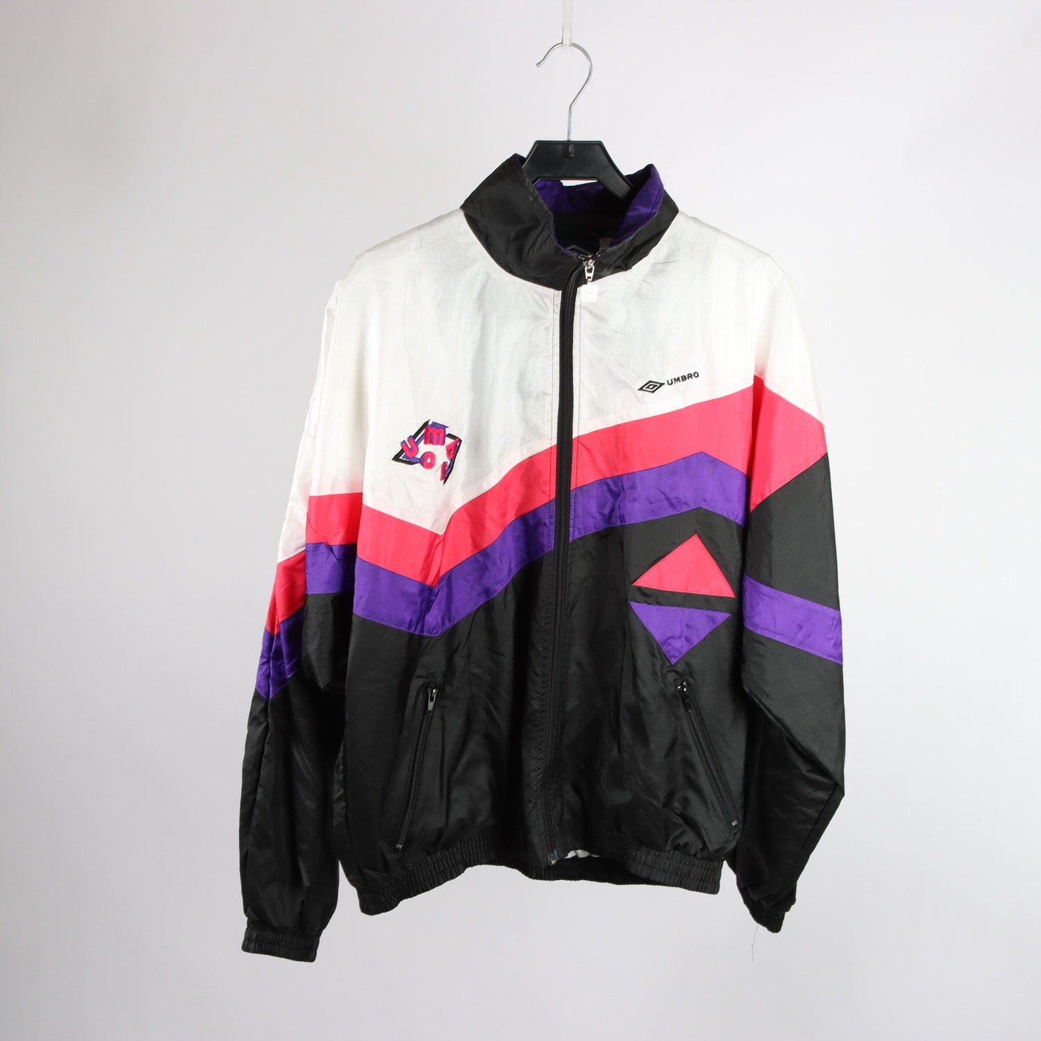Vindjacka, Umbro, vintage, svart/lila, stl. M