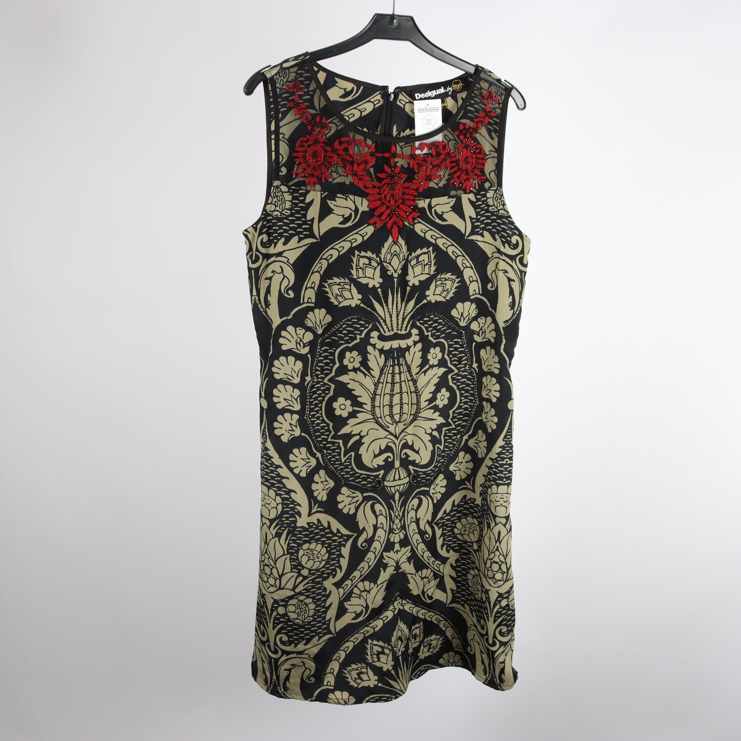 Klänning, Desigual, svart, grå, stl. 42.