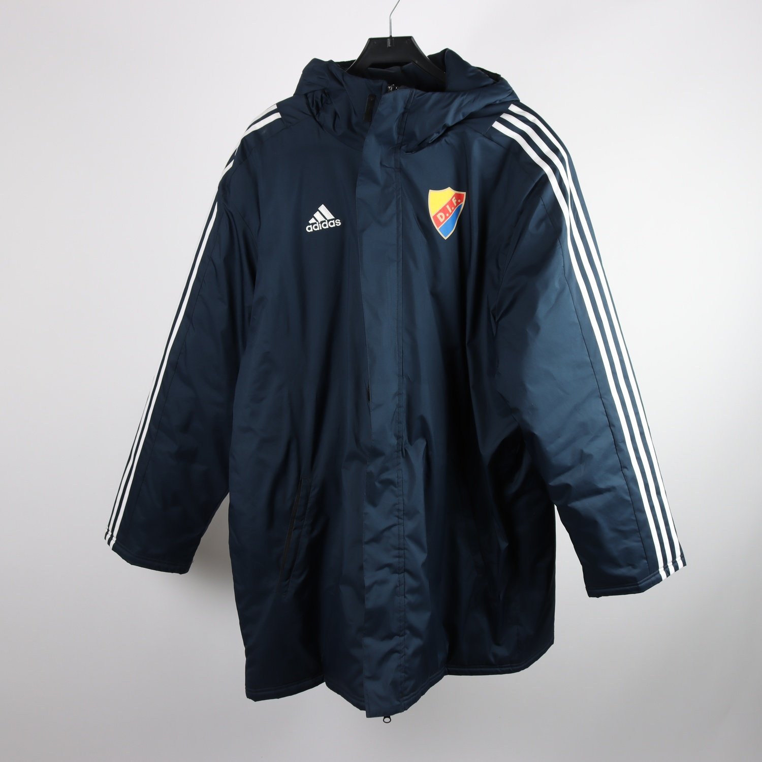 Vadderad parkas, Adidas, DIF, blå, stl. XL