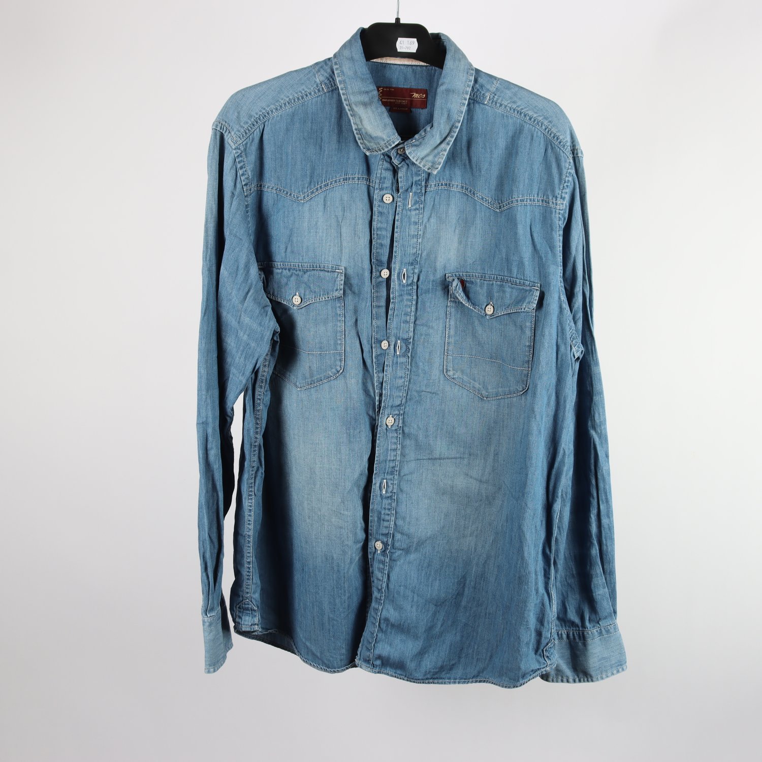 Jeansskjorta, Marlboro Classics, stl. XXL