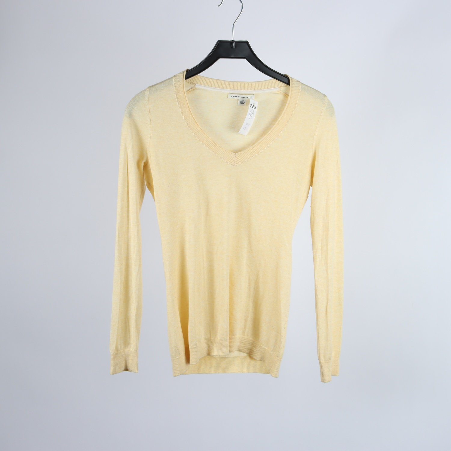 Tröja, Banana Republic, gul, 52% silke, stl. XS