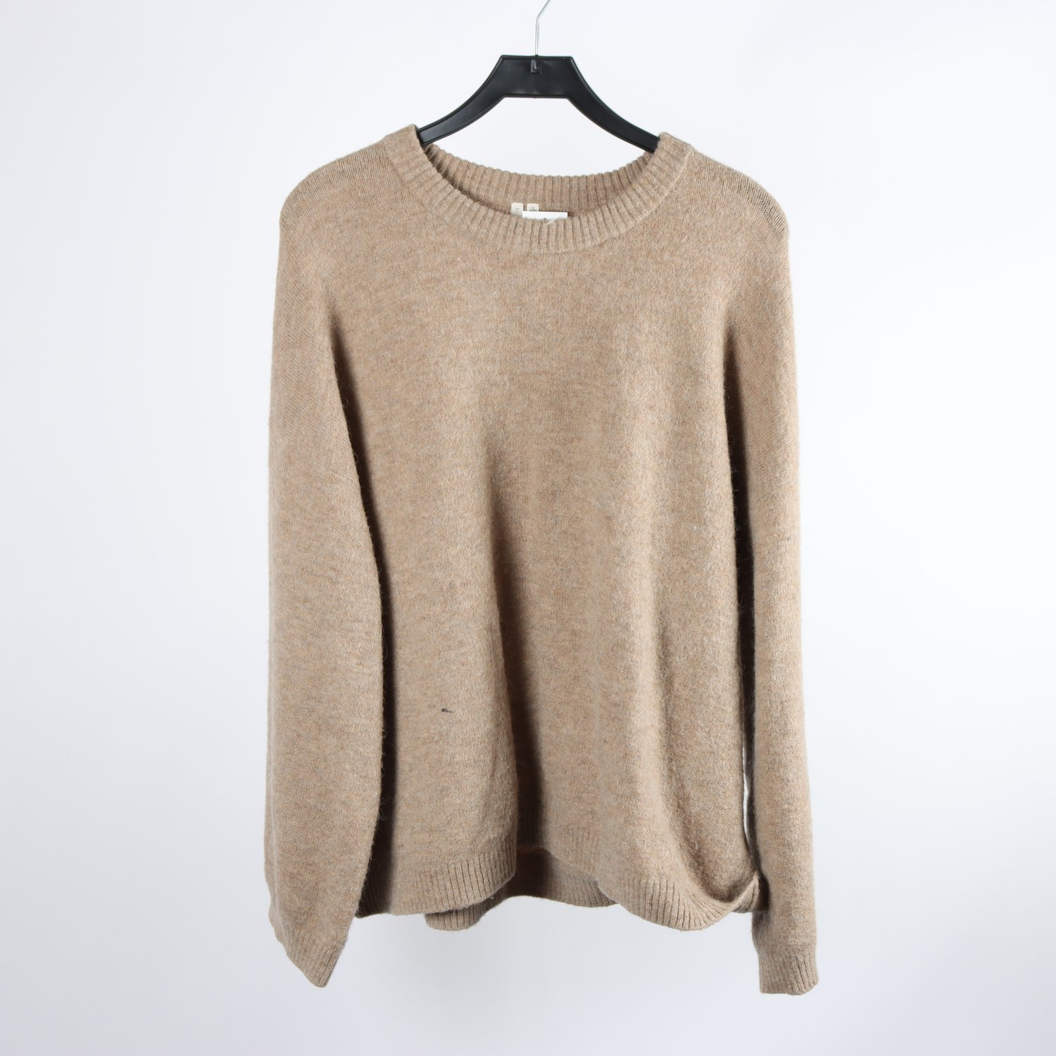Stickad tröja, Arket, beige, 33% alpacka, stl. L