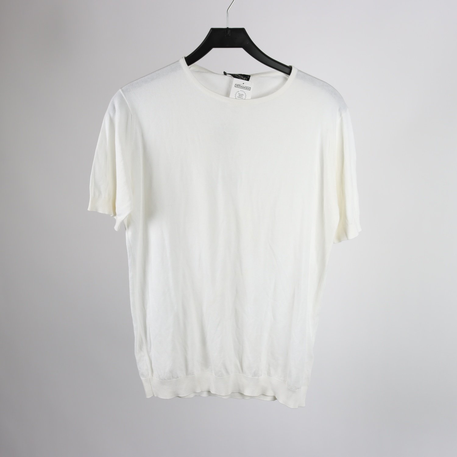 Tröja, John Smedley, vit, 100 % bomull, stl. M