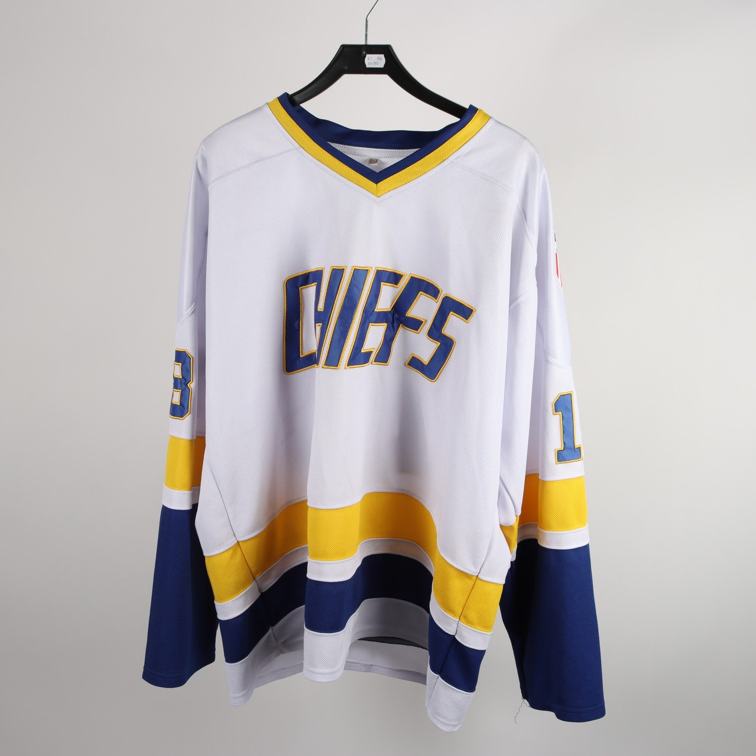 Ishockey tröja, Charlestown Chiefs #18 Hanson, stl. XXXL